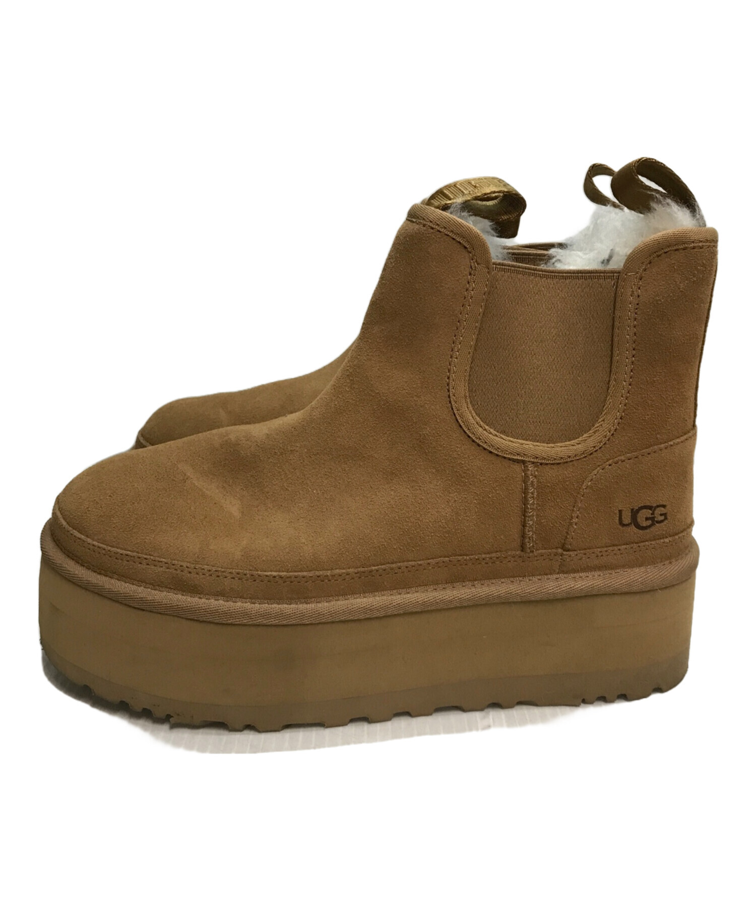 新品・未使用☆UGG アグ　ブーツ　ミュール　ブラウン 中古・古着通販】UGG (アグ) Neumel Platform Chelsea/「ニューメル