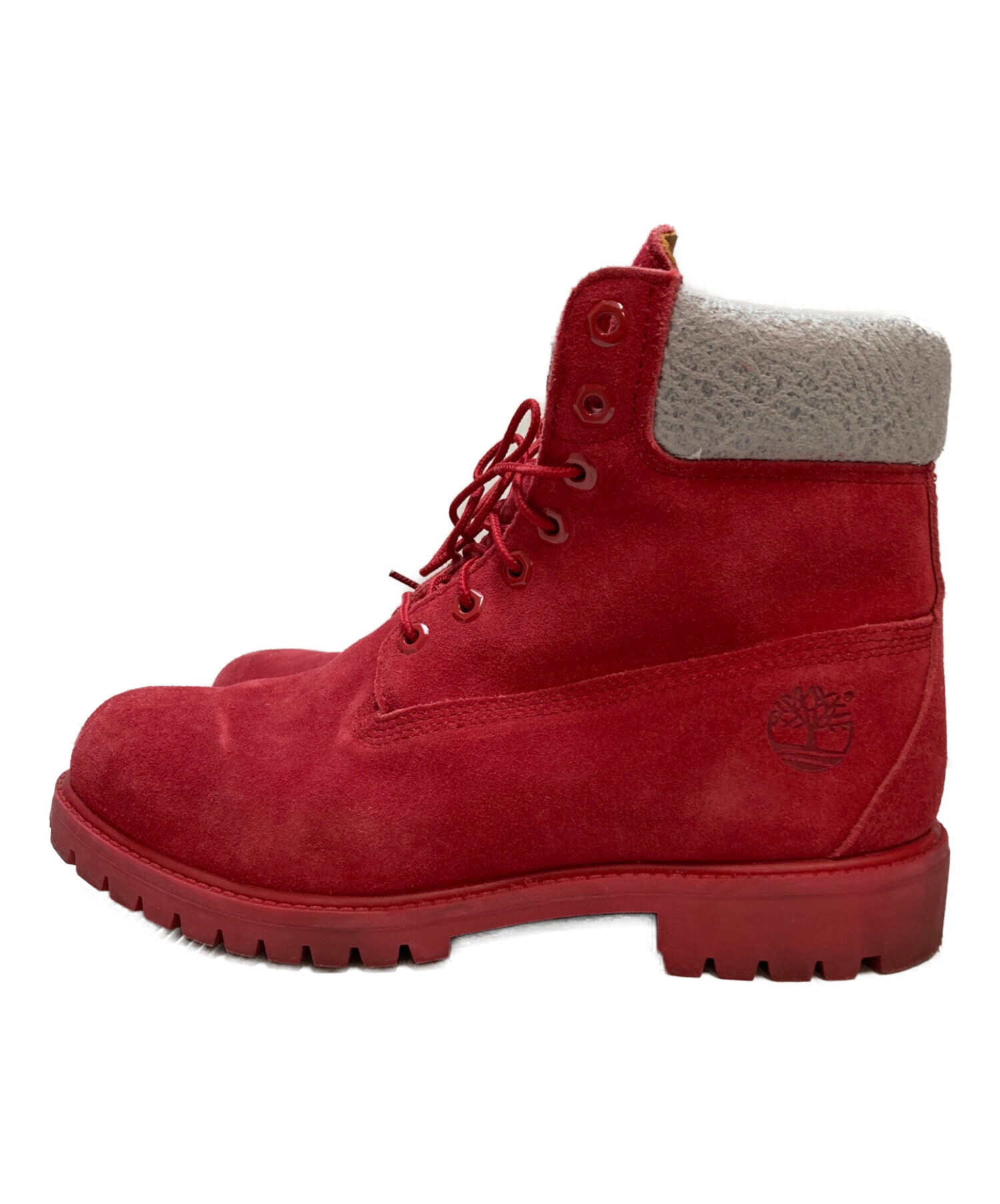 ティンバーランド  赤  レッド  27センチ 中古・古着通販】Timberland (ティンバーランド) 6インチ レースアップ
