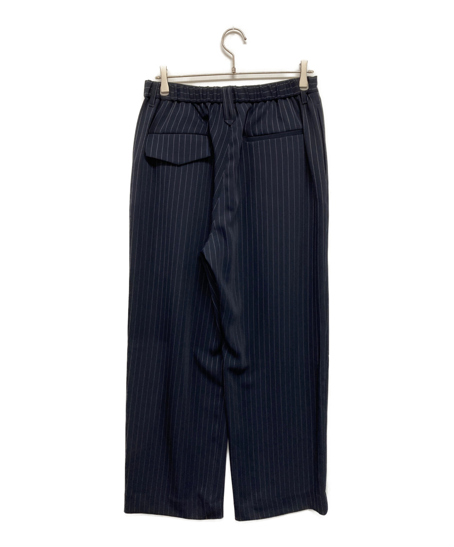 中古・古着通販】CULLNI (クルニ) Stripe Double Cloth Tuck Wide Pant