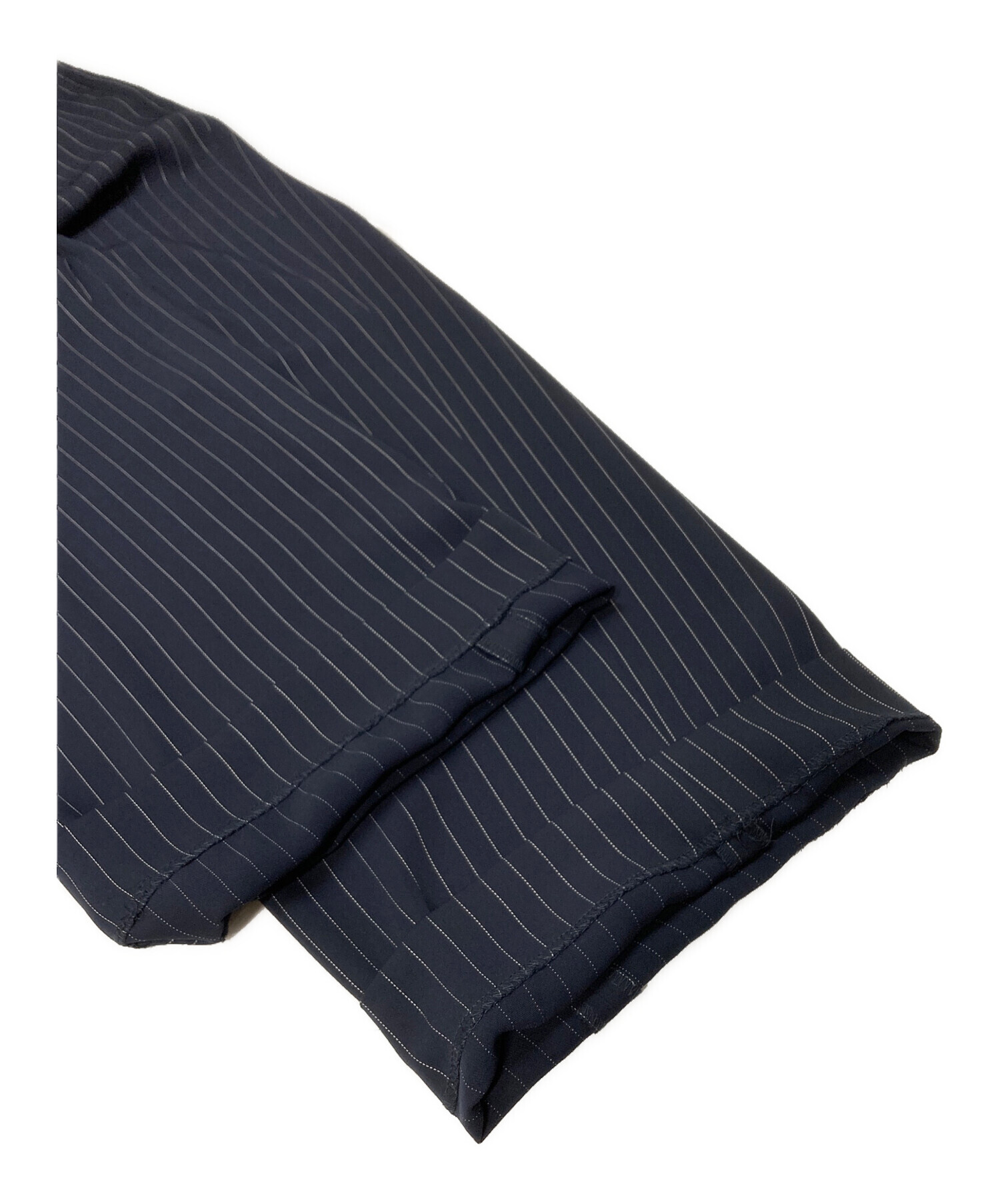 CULLNI /24SS/ ストライプタックワイドパンツ 中古・古着通販】CULLNI (クルニ) Stripe Double Cloth Tuck Wide Pant