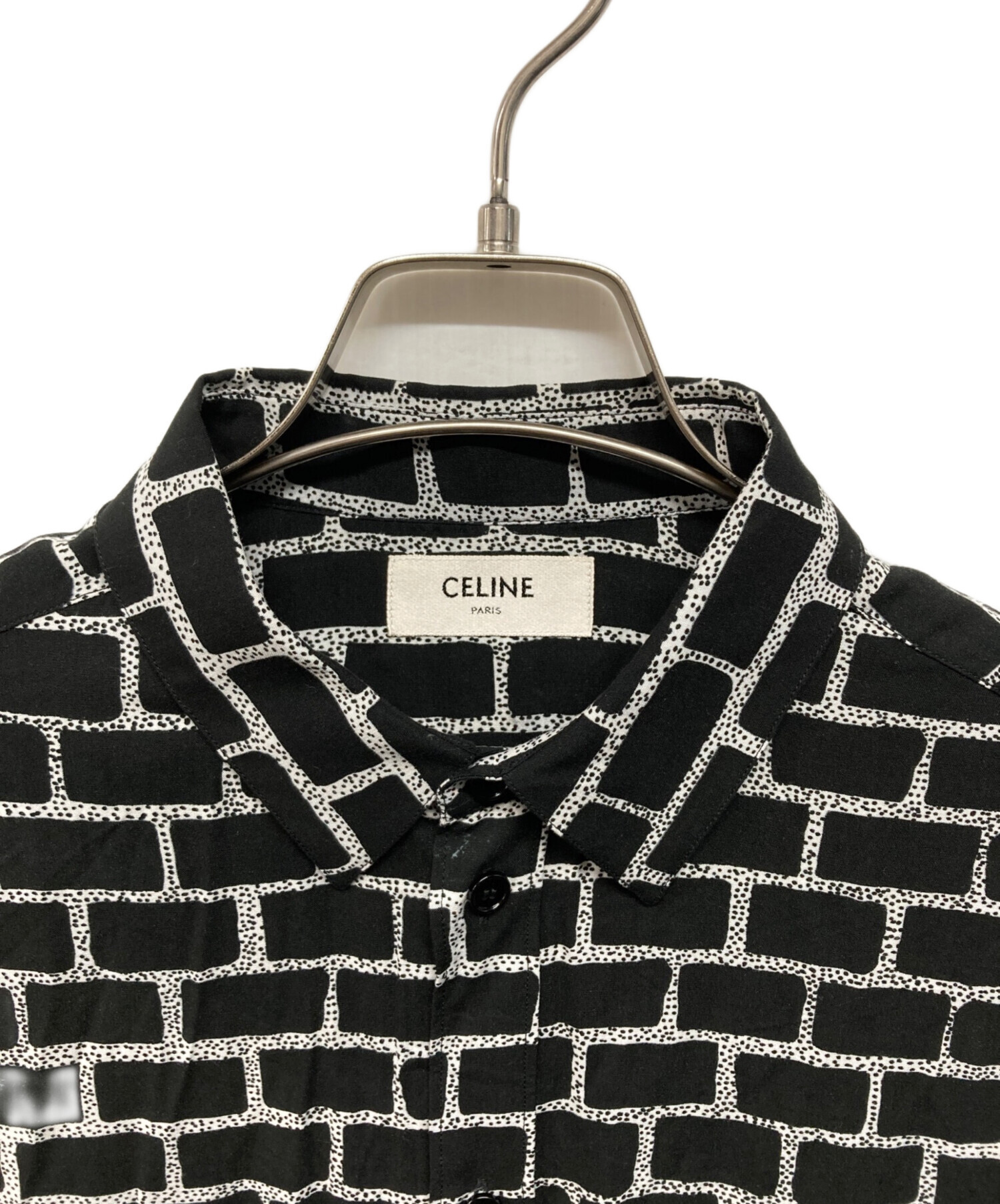 中古・古着通販】CELINE (セリーヌ) 総柄レーヨンシャツ セリーヌバイ
