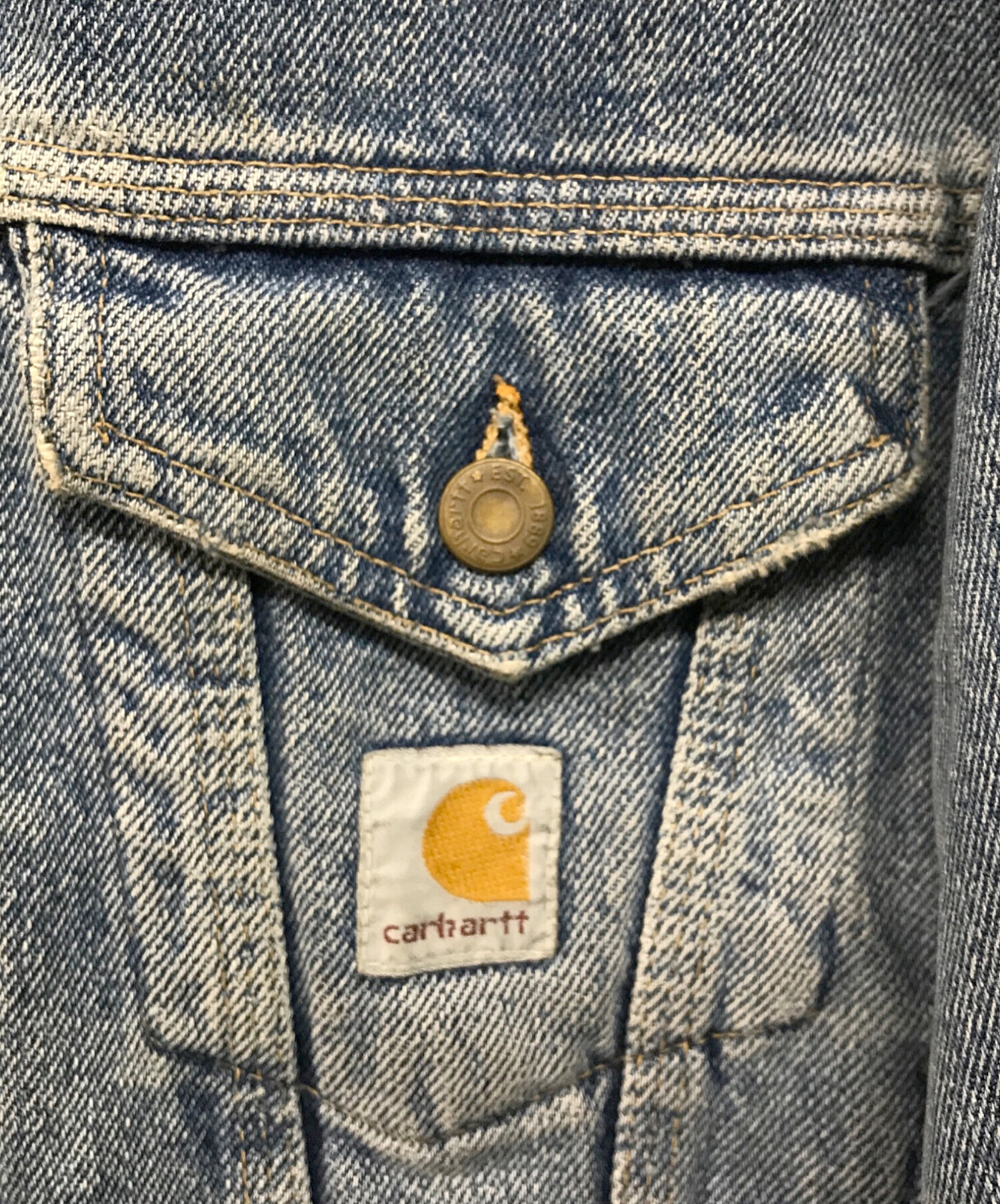 中古・古着通販】CarHartt (カーハート) USA製デニムトラッカー