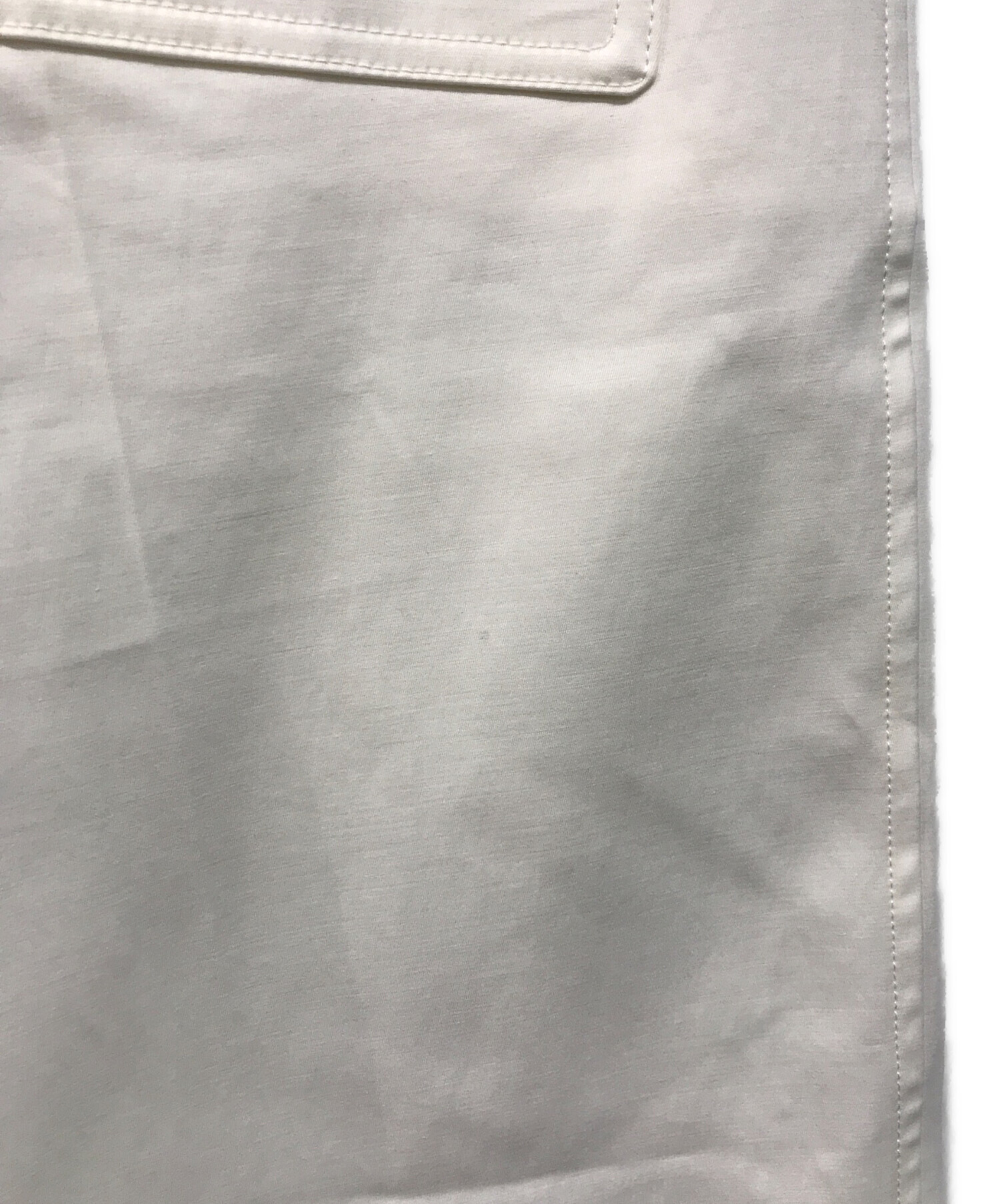 中古・古着通販】HERMES (エルメス) コットンワイドパンツ ホワイト