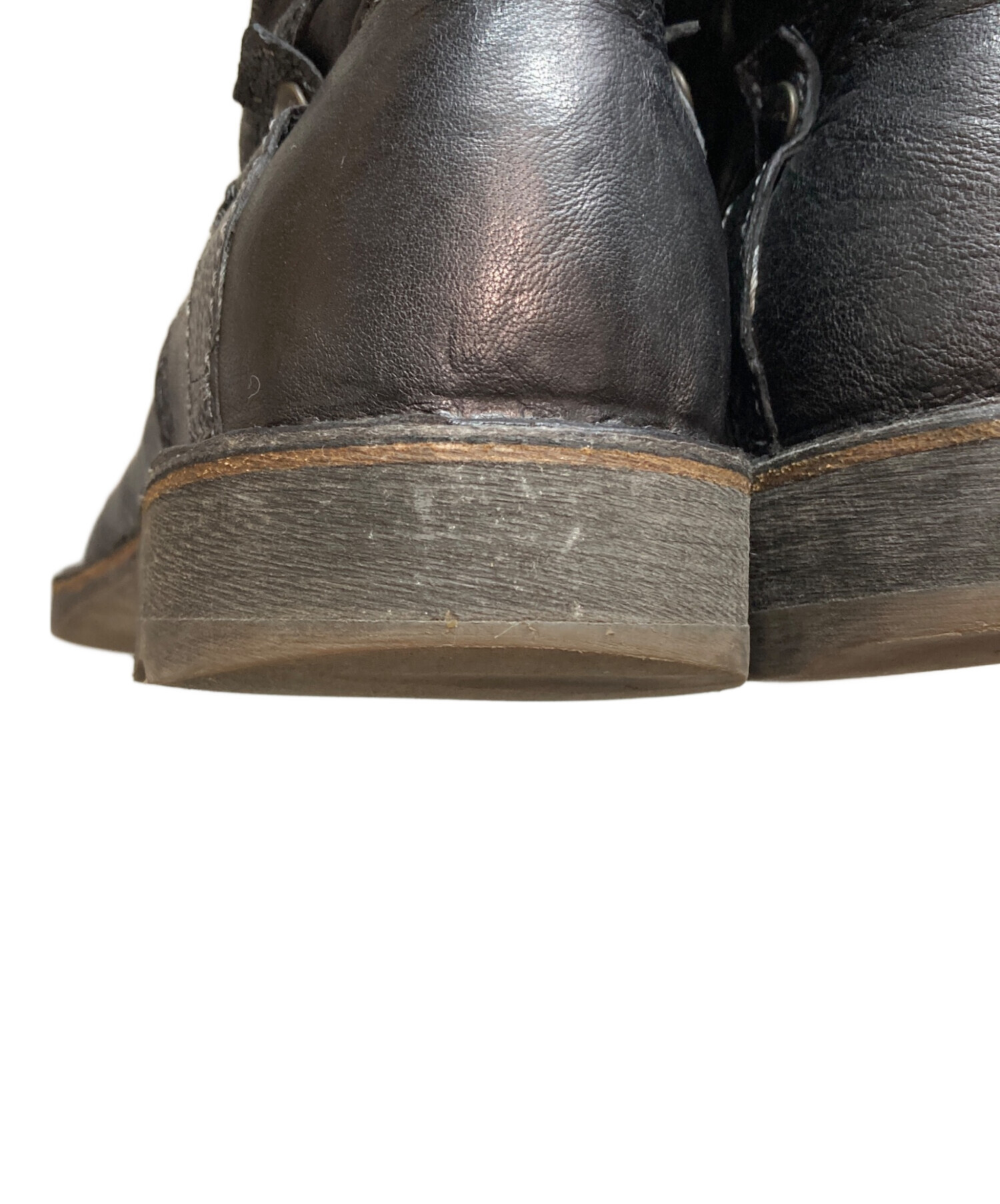 中古・古着通販】DIESEL (ディーゼル) レザーブーツ モード ブラック