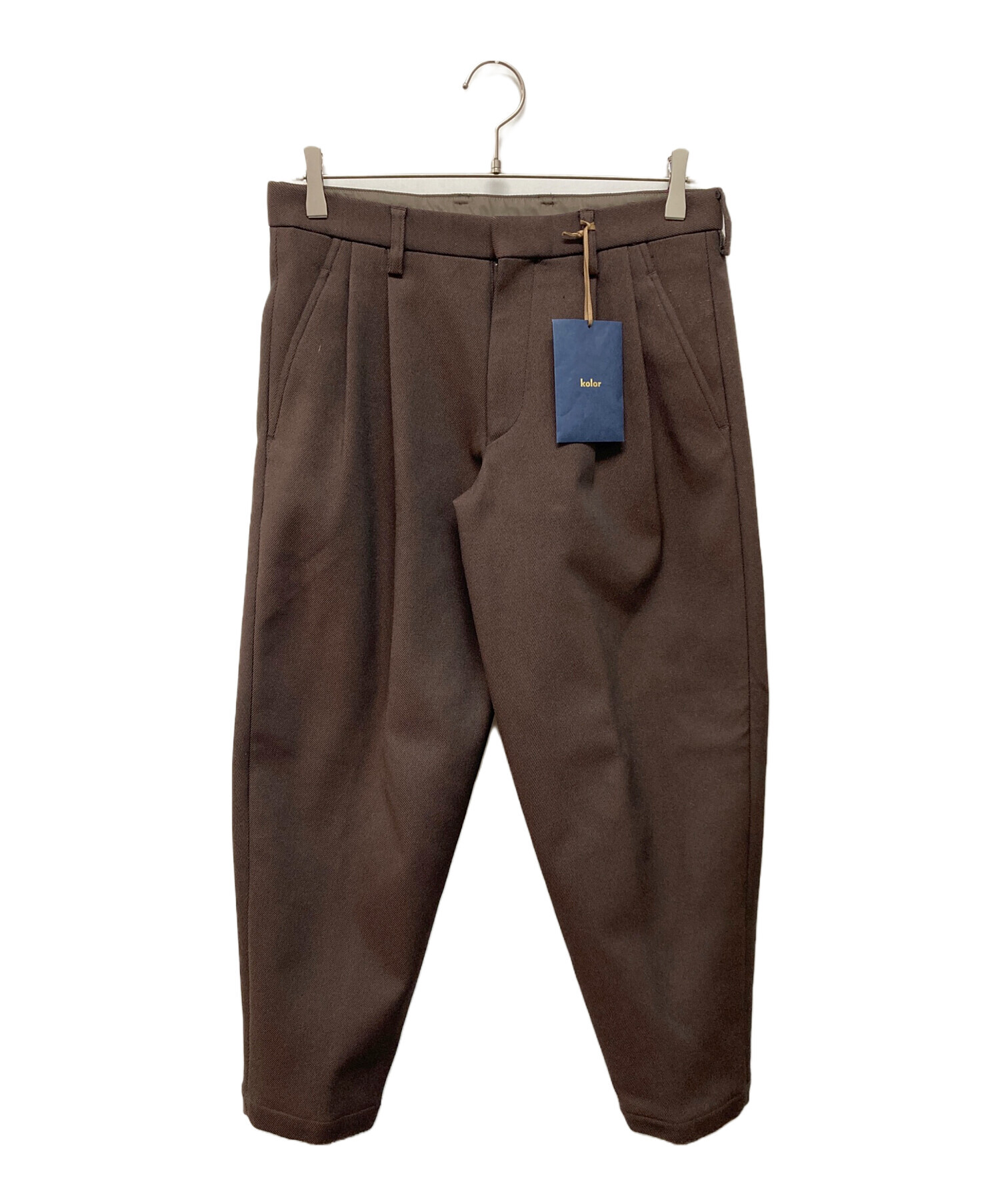 中古・古着通販】KOLOR (カラー) 2タックパンツ Pe/クロップド