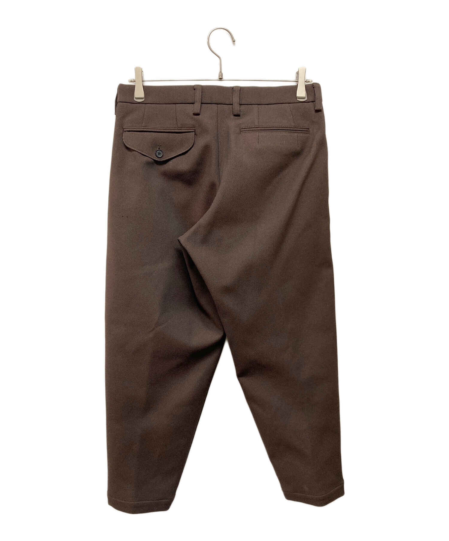 kolor カラー パンツ（その他） S 茶 【古着】【中古】【送料無料】 中古・古着通販】KOLOR (カラー) 2タックパンツ Pe/クロップド
