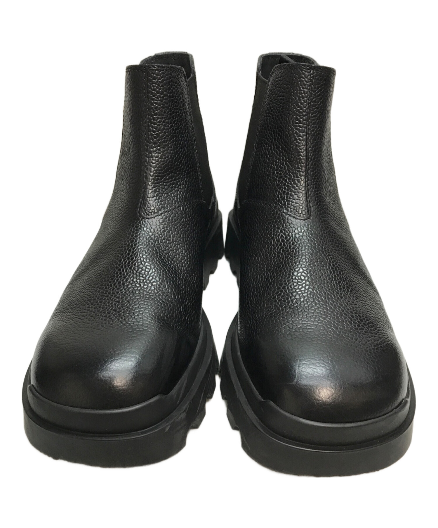 中古・古着通販】PRADA (プラダ) Stamped Leather Boots(スタンプド