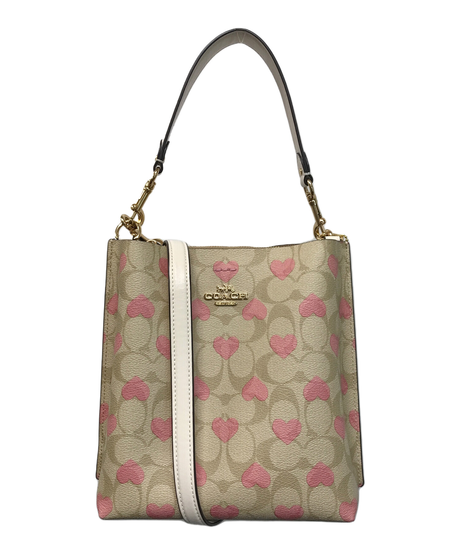 中古・古着通販】COACH (コーチ) モリーバケットバッグ22 ベージュ