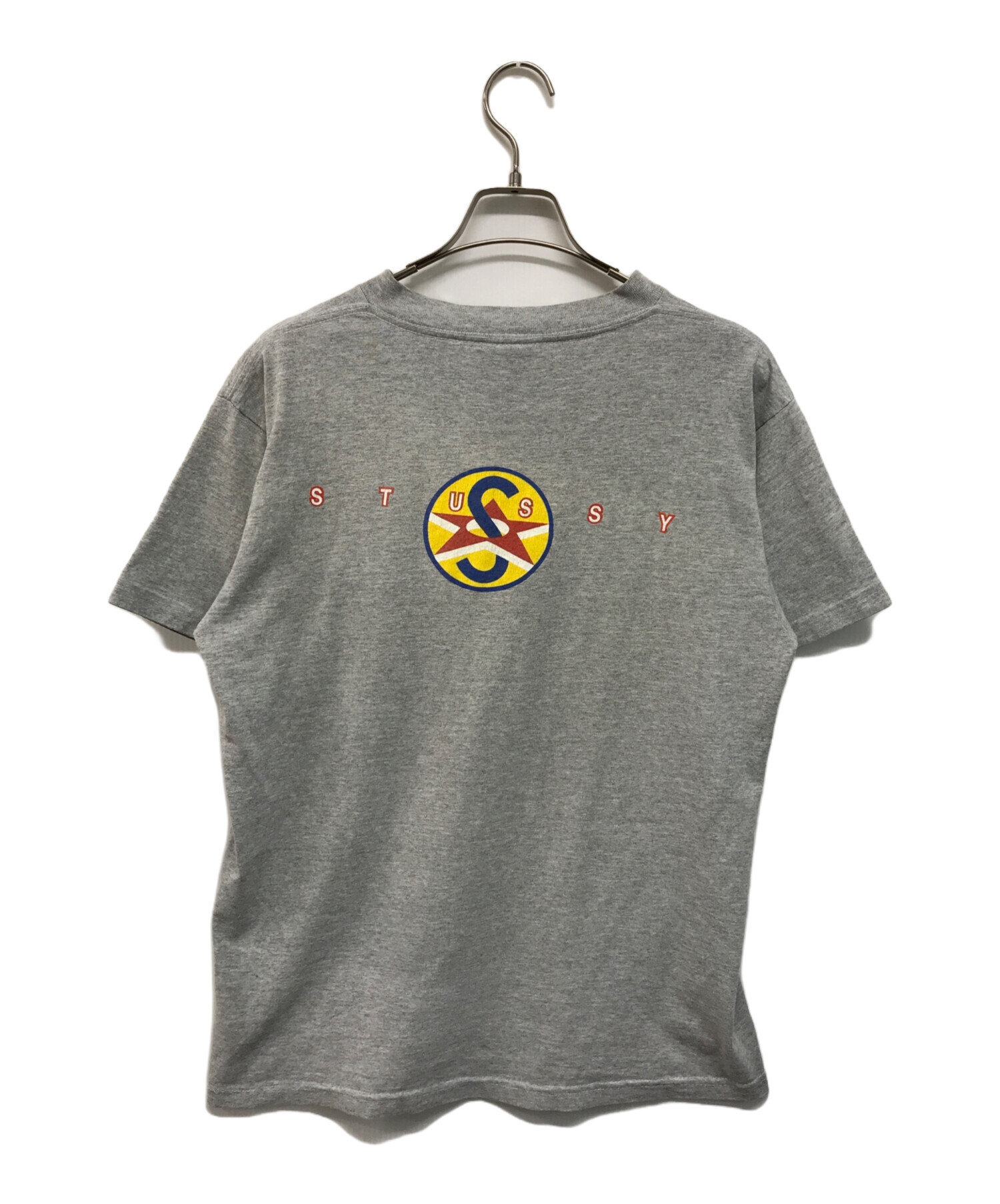 中古・古着通販】stussy (ステューシー) Tシャツ 紺タグ USA製 グレー