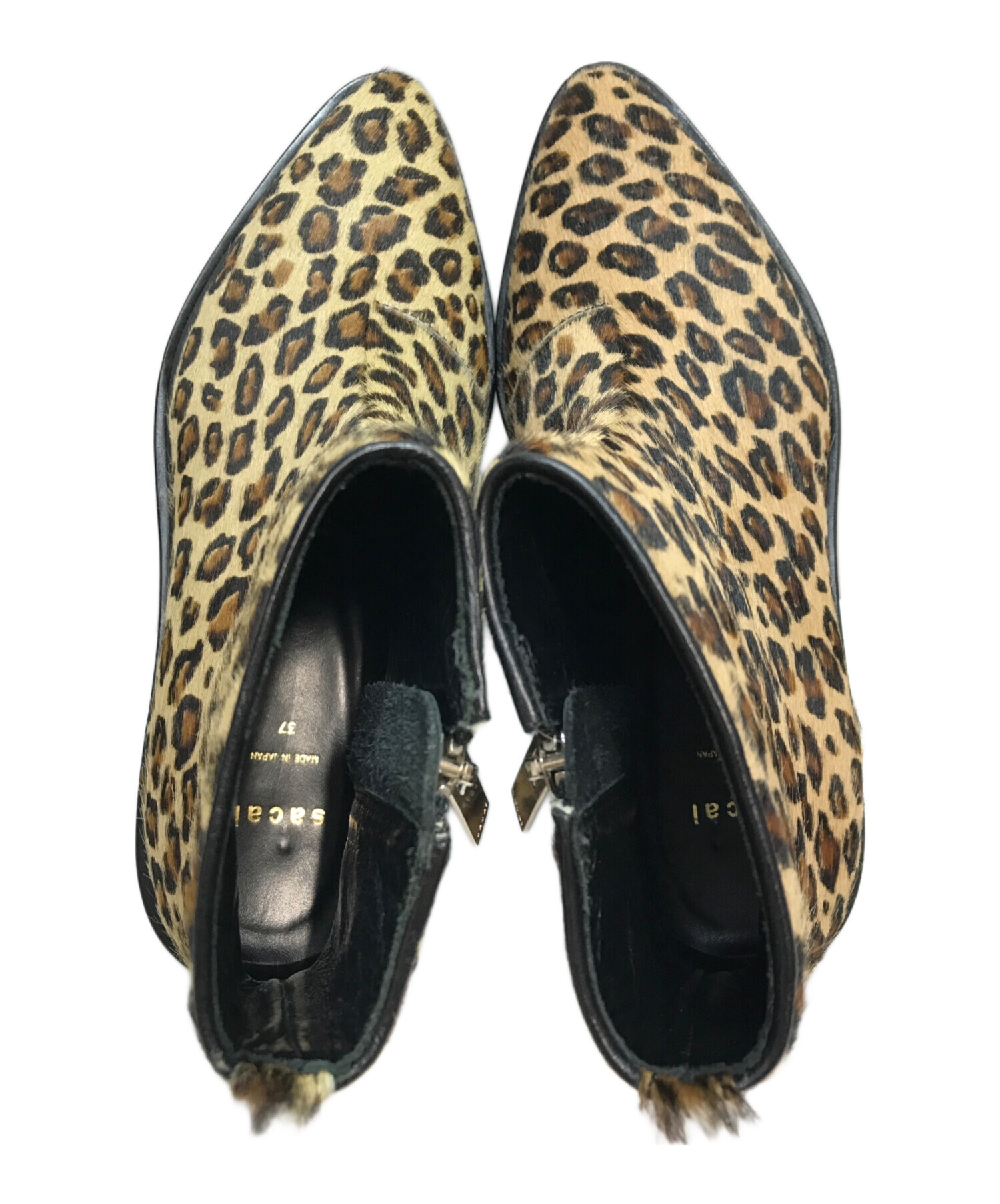 中古・古着通販】sacai (サカイ) レオパードハラコサイドジップブーツ