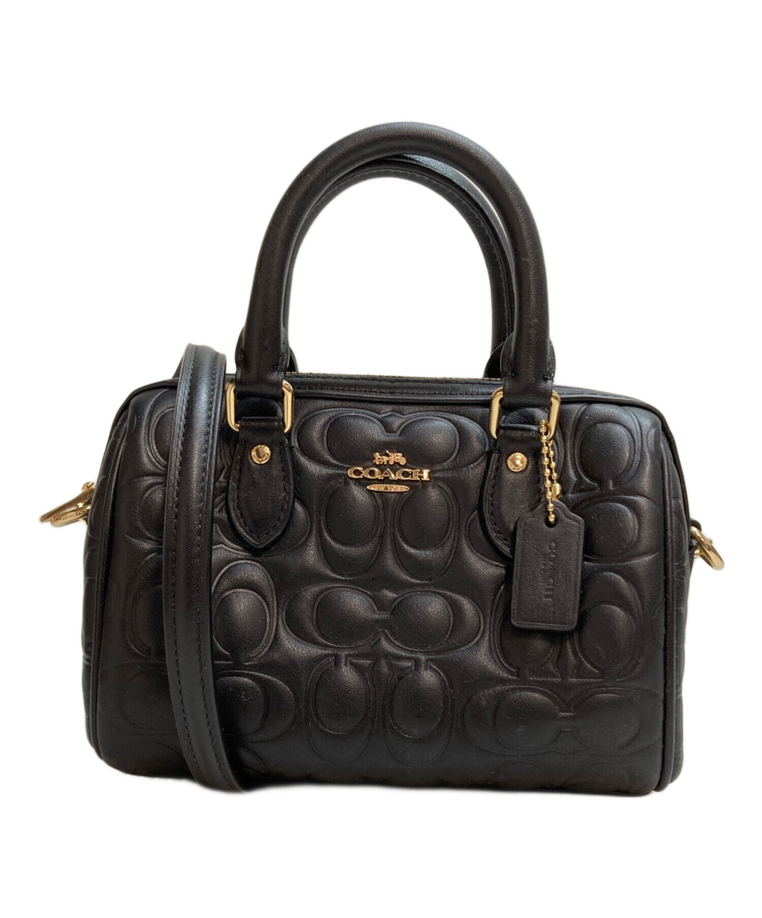 コーチ　 ミニローアン　シグネチャーレザー 中古・古着通販】COACH (コーチ) ミニ ローアン クロスボディ バッグ