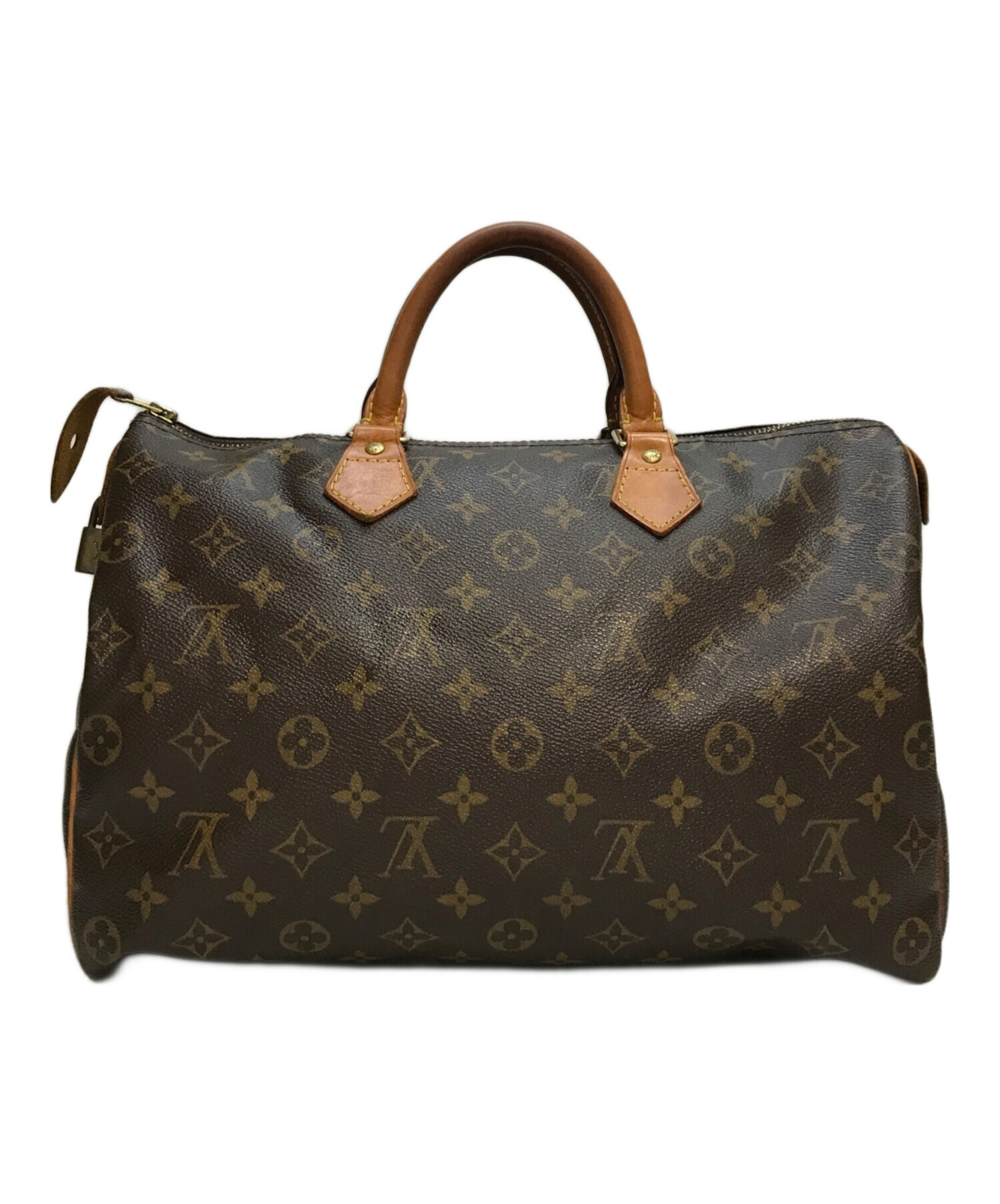 LOUIS VUITTON スピーディ30 モノグラム パドロック ブラウン 中古・古着通販】LOUIS VUITTON (ルイ ヴィトン) スピーディ30