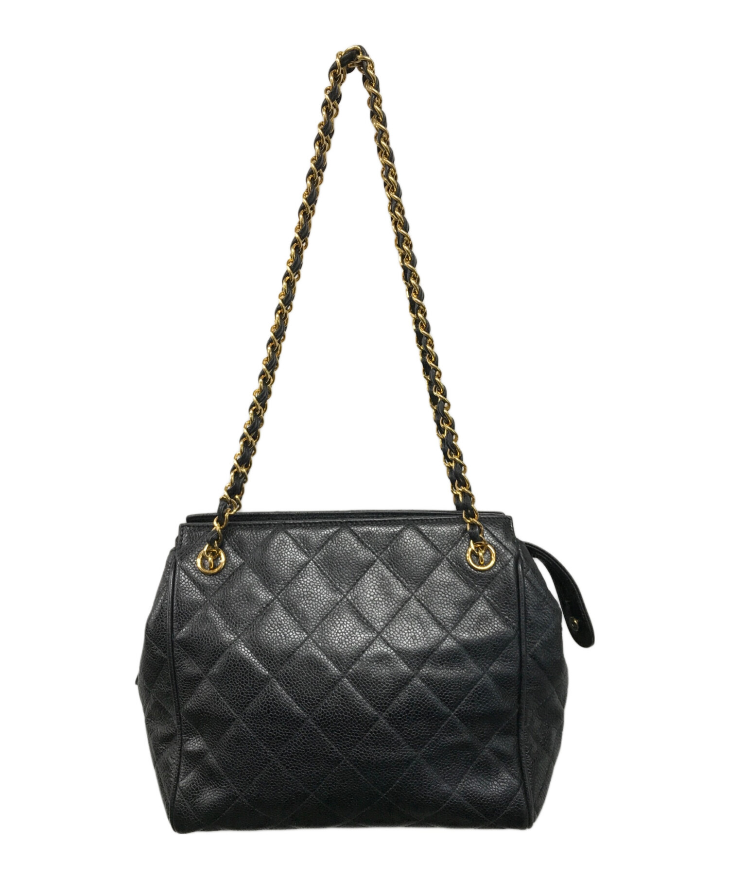 [訳あり]CHANEL キャビアスキン ケース ブラック　ジャンク品 中古・古着通販】CHANEL (シャネル) キャビアスキン マトラッセ