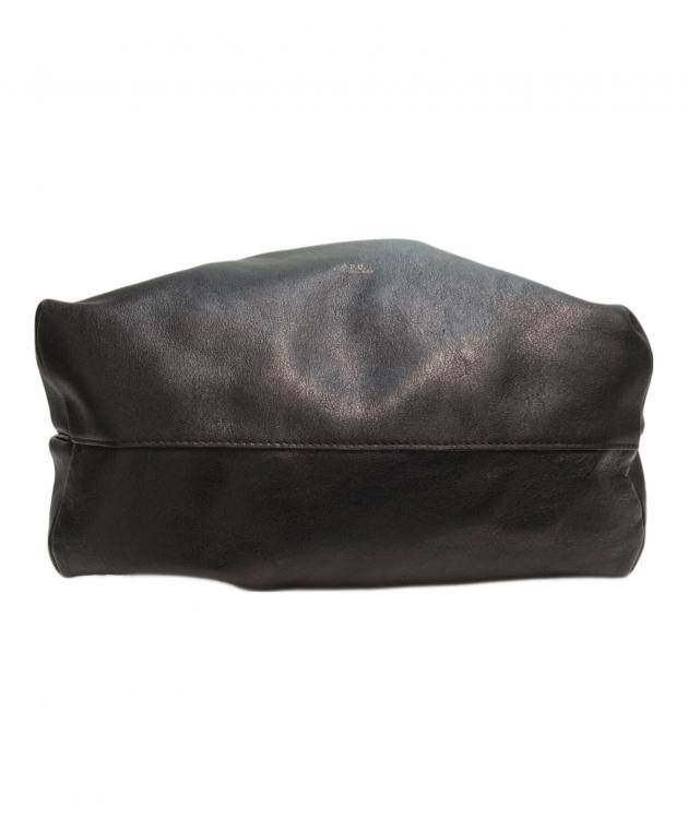 中古・古着通販】A.P.C. (アーペーセー) レザー巾着ショルダーバッグ