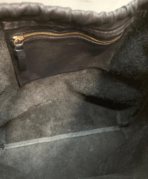 中古・古着通販】A.P.C. (アーペーセー) レザー巾着ショルダーバッグ