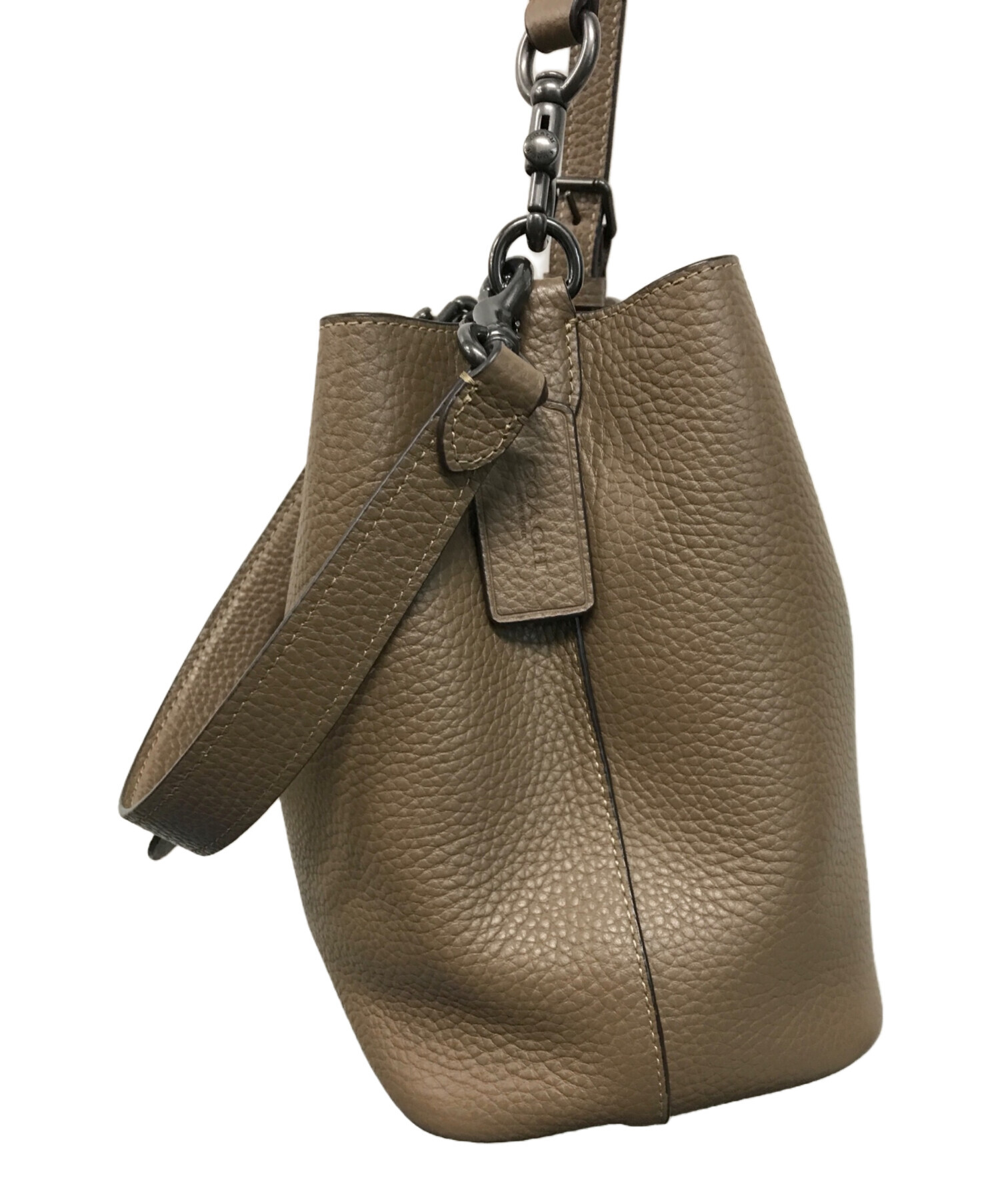 コーチ　ローアン バケット バッグ　2way 中古・古着通販】COACH (コーチ) ローアン バケット バッグ ブラウン