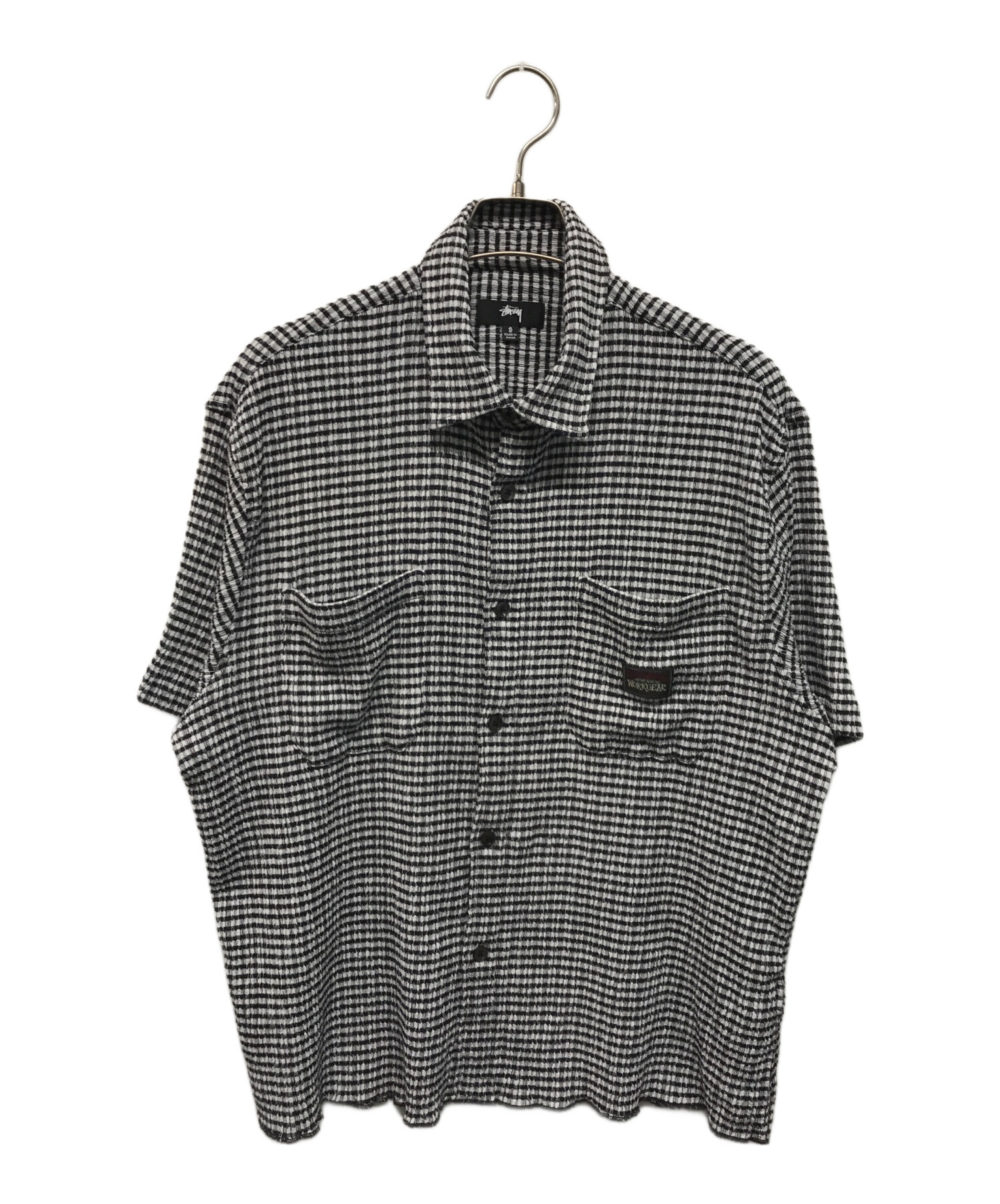 中古・古着通販】stussy (ステューシー) CRINKLED CHECK SS SHIRT