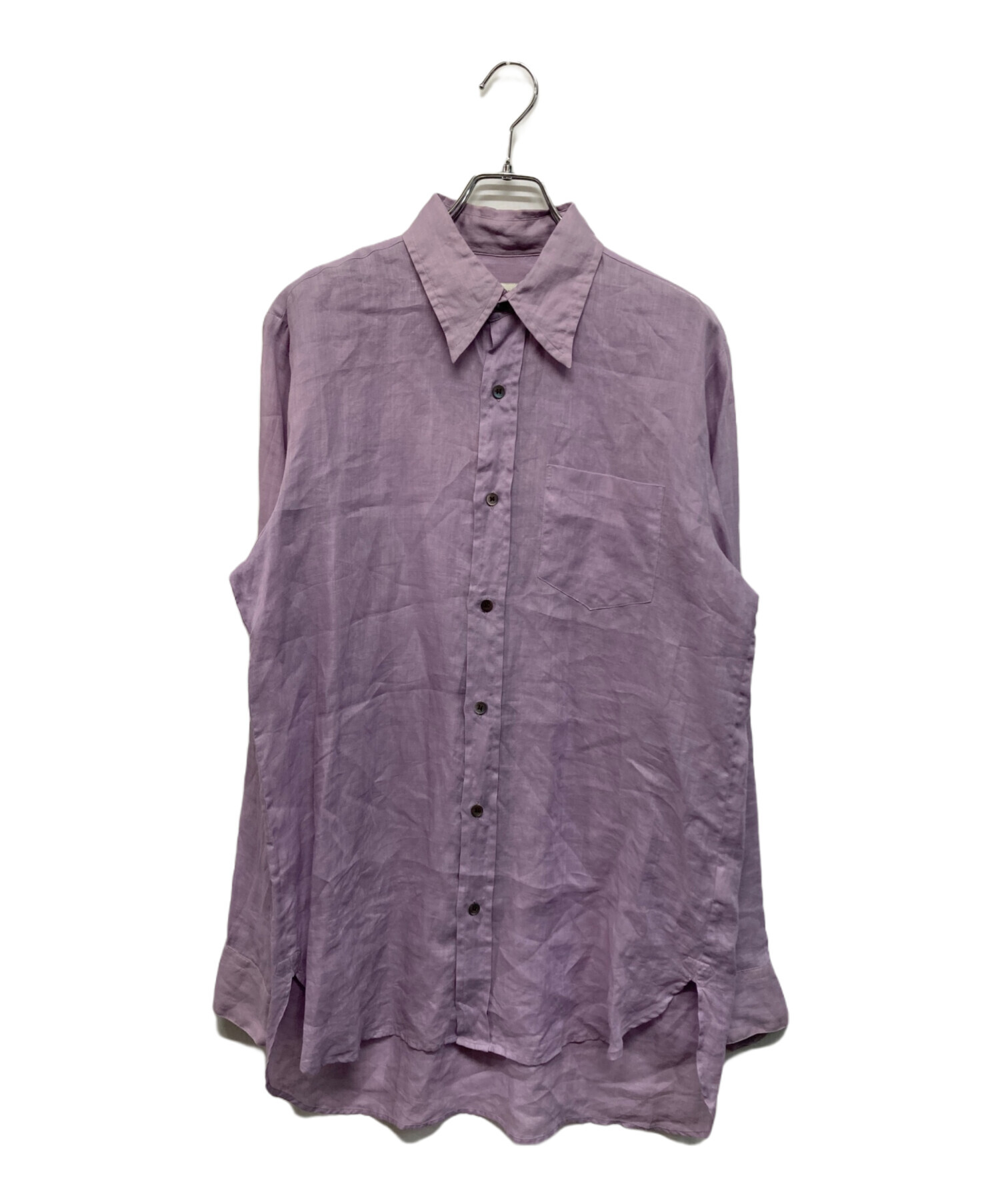 DRIES VAN NOTEN - DRIES VAN NOTEN ドリスヴァンノッテン カットソー × Len Lye カットソー パープル 中古・古着通販】DRIES VAN NOTEN (ドリスヴァンノッテン) リネン