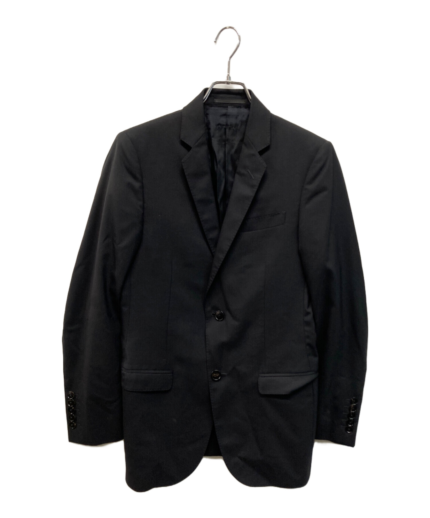 美品 【40】GUCCI グッチ テーラードジャケット ブラック イタリア製 中古・古着通販】GUCCI (グッチ) ウールノッチドラペル テーラード
