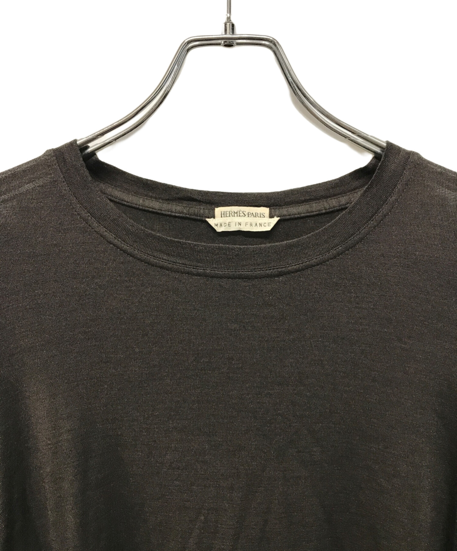 中古・古着通販】HERMES (エルメス) シルクジャージクルーネックロング