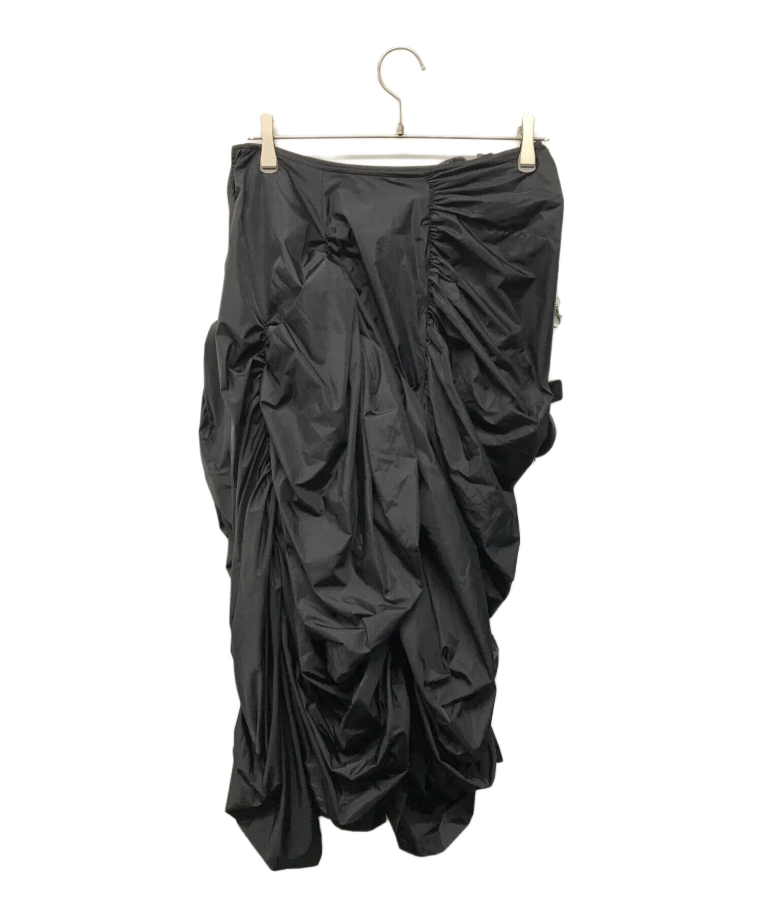 Y's ヨウジヤマモト　ブラック ギャザー スカートパンツ 中古・古着通販】YOHJI YAMAMOTO (ヨウジヤマモト) Ny TAFFETA PANELED
