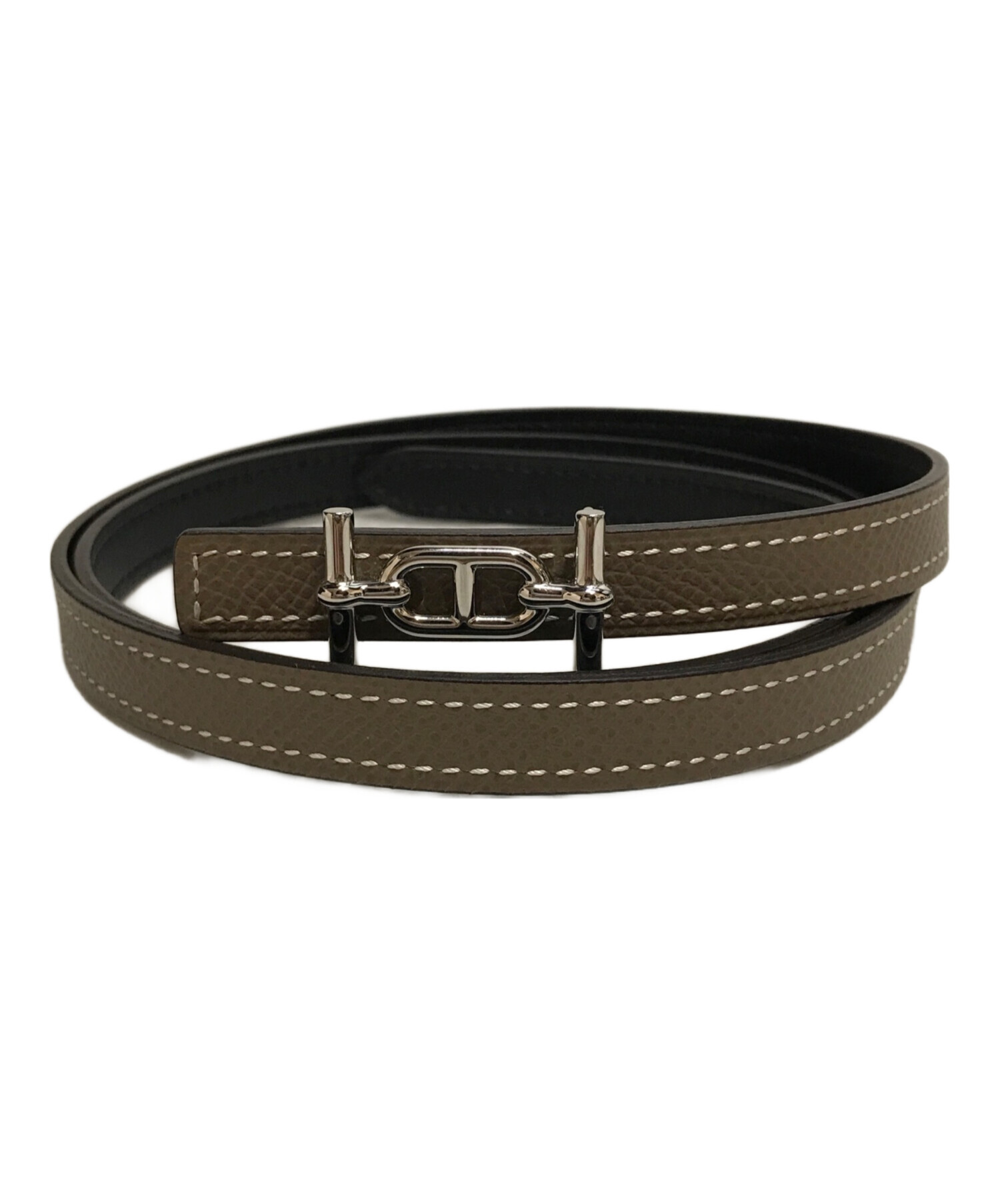 【美品】HERMES エルメス アンクル ベルトバックル レザーベルト 中古・古着通販】HERMES (エルメス) アンクル リバーシブル レザー