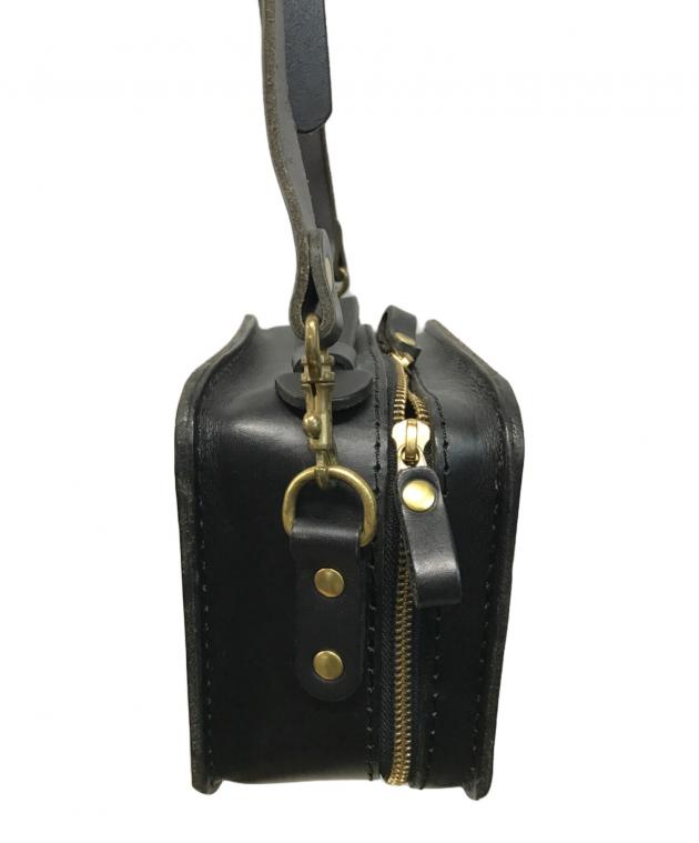 中古・古着通販】Herz (ヘルツ) レザーショルダーバッグ ブラック
