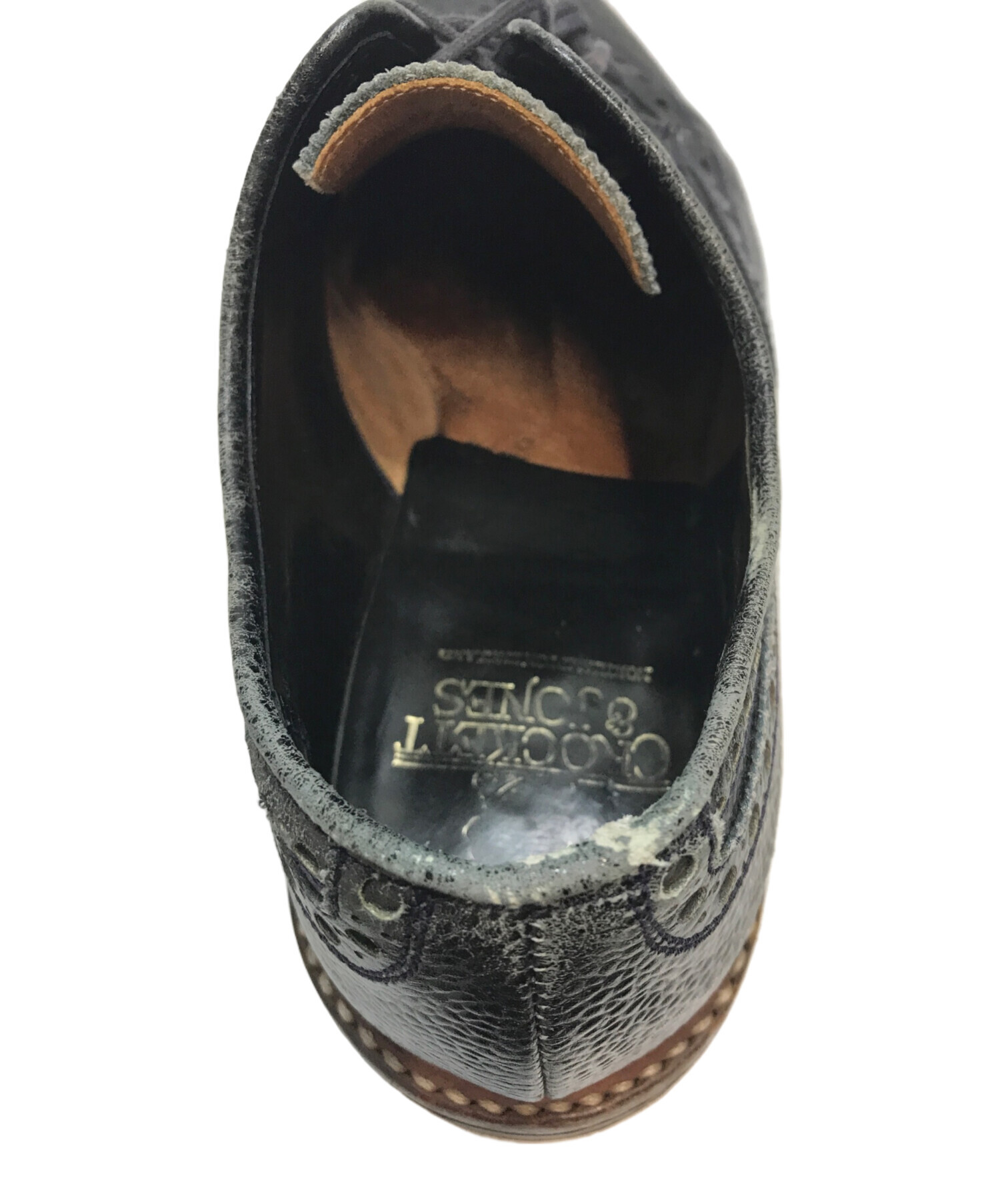 Crockett & Jones ドレスシューズ ブラック 中古・古着通販】Crockett & Jones (クロケット＆ジョーンズ) ウイング