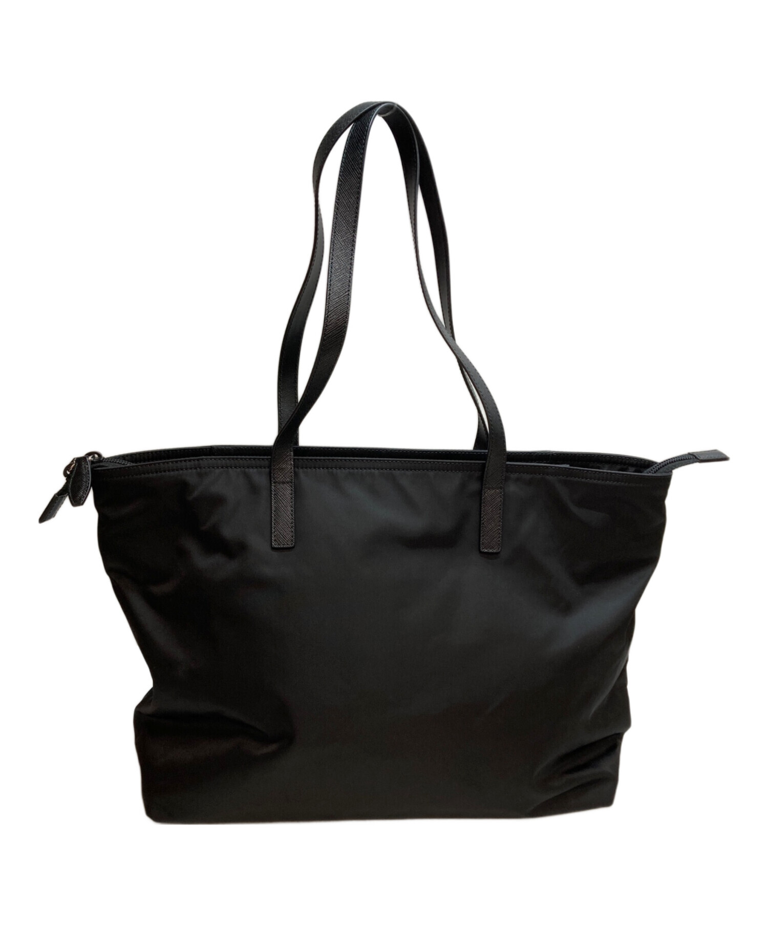 PRADA プラダ サイド トライアングルロゴ プレートナイロン トートバッグ 中古・古着通販】PRADA (プラダ) トライアングルロゴプレート ナイロン