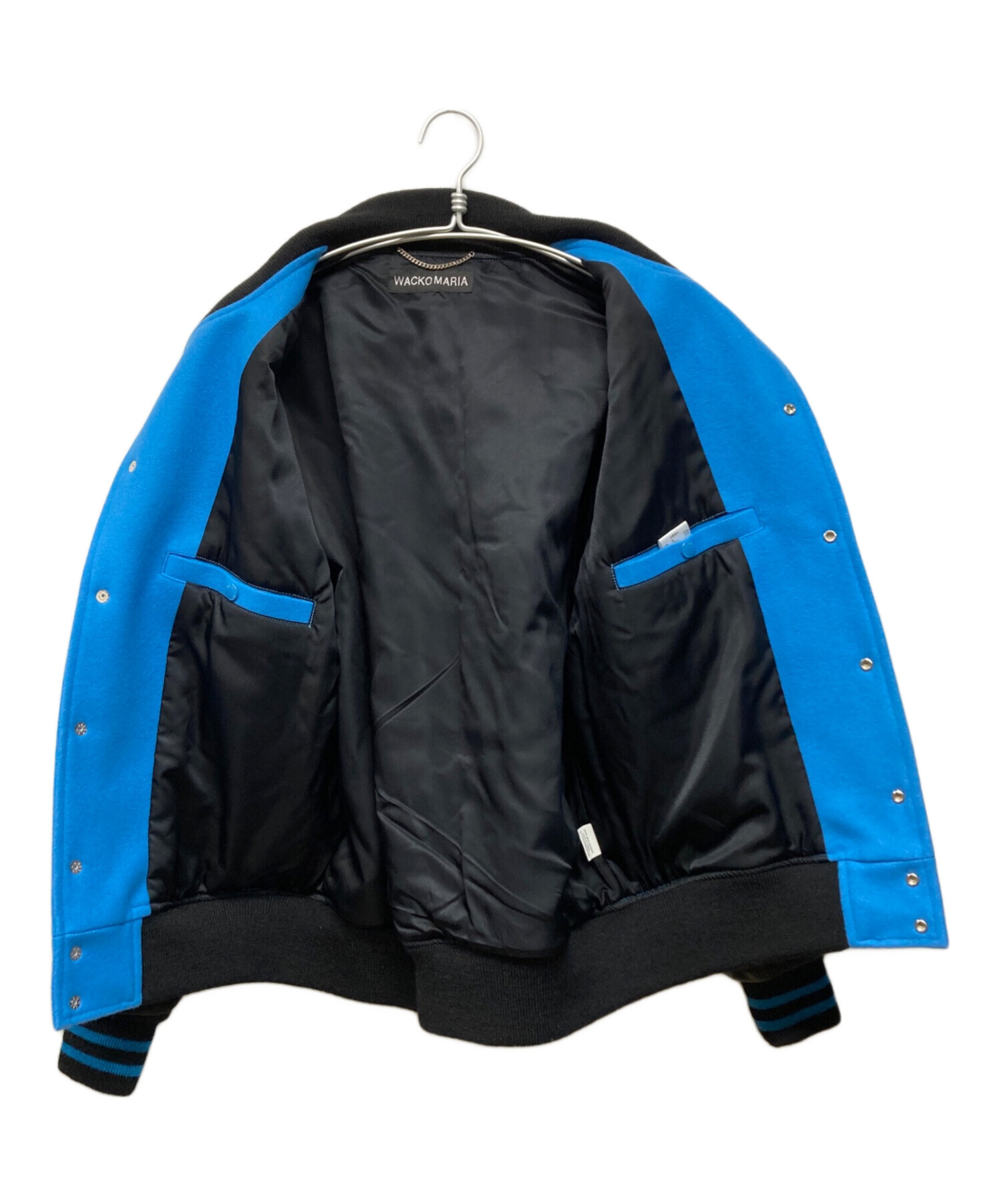 中古・古着通販】WACKO MARIA (ワコマリア) LEATHER VARSITY JACKET -B