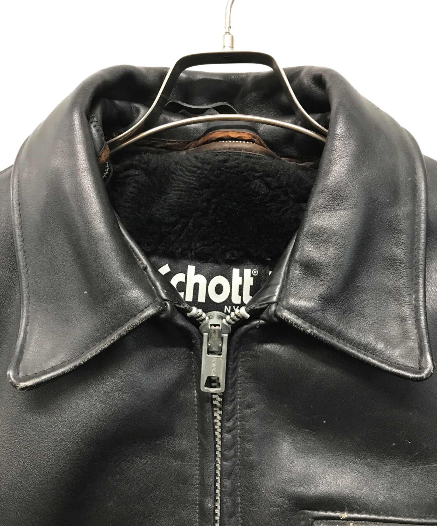 中古・古着通販】Schott (ショット) ボアライナー付レザージャケット