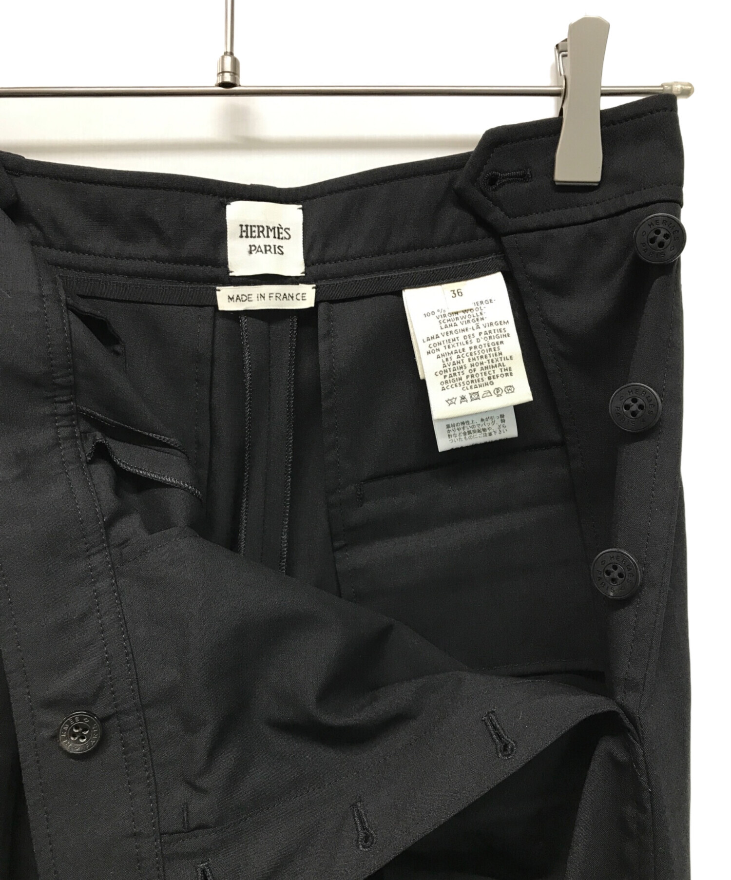 中古・古着通販】HERMES (エルメス) ストレッチスラックスロングパンツ