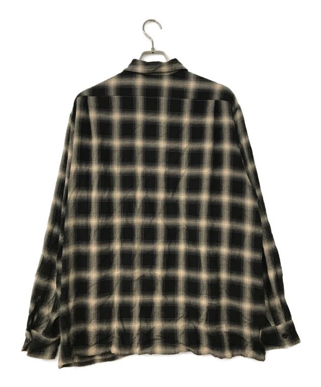 【美品】COMOLI レーヨンチェックオープンカラーシャツ　サイズ2 タグ付き COMOLI / コモリ | レーヨンチェック オープンカラーシャツ - Check