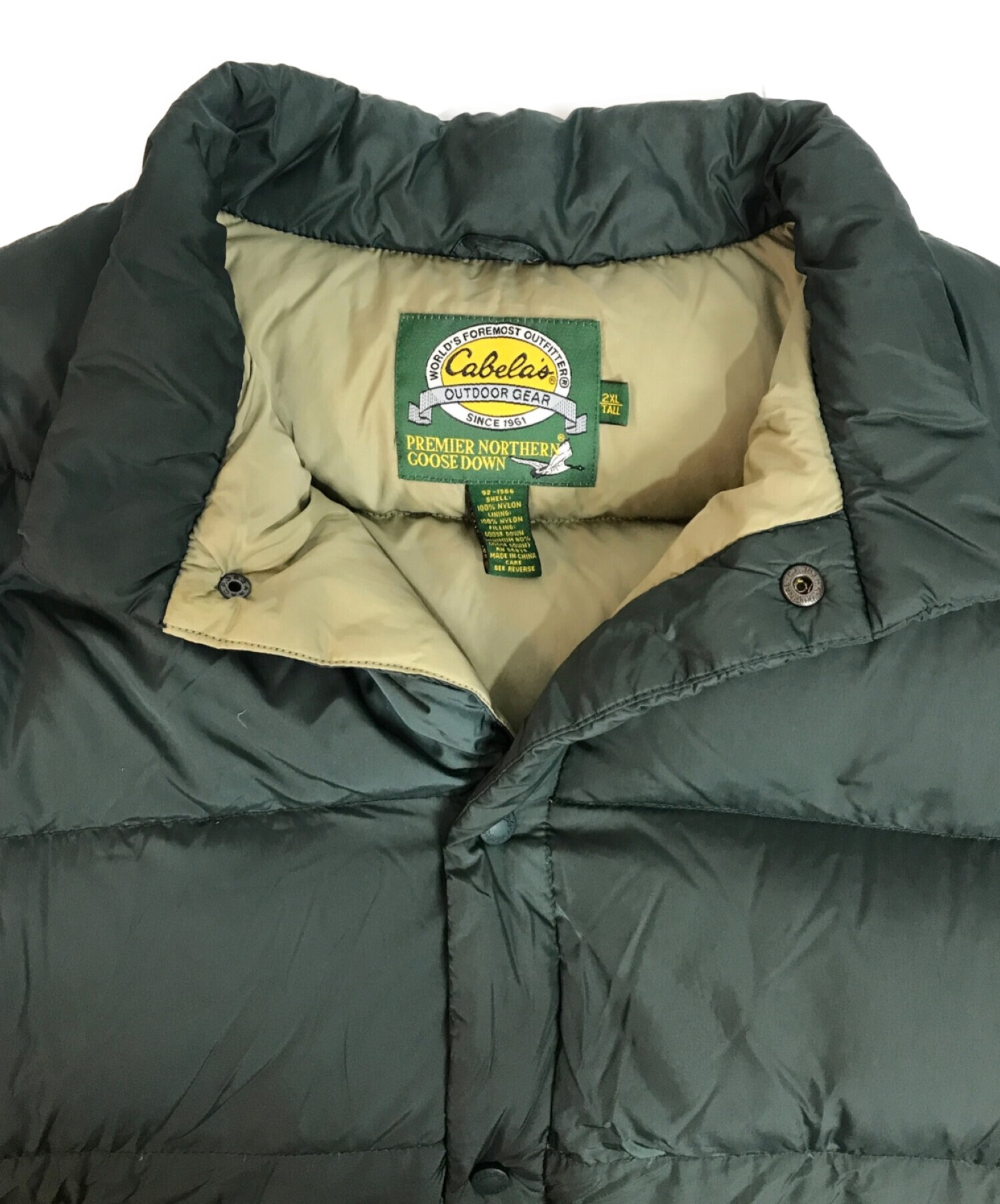 中古・古着通販】Cabela's (カベラス) 90'Sダウンベスト オリーブ