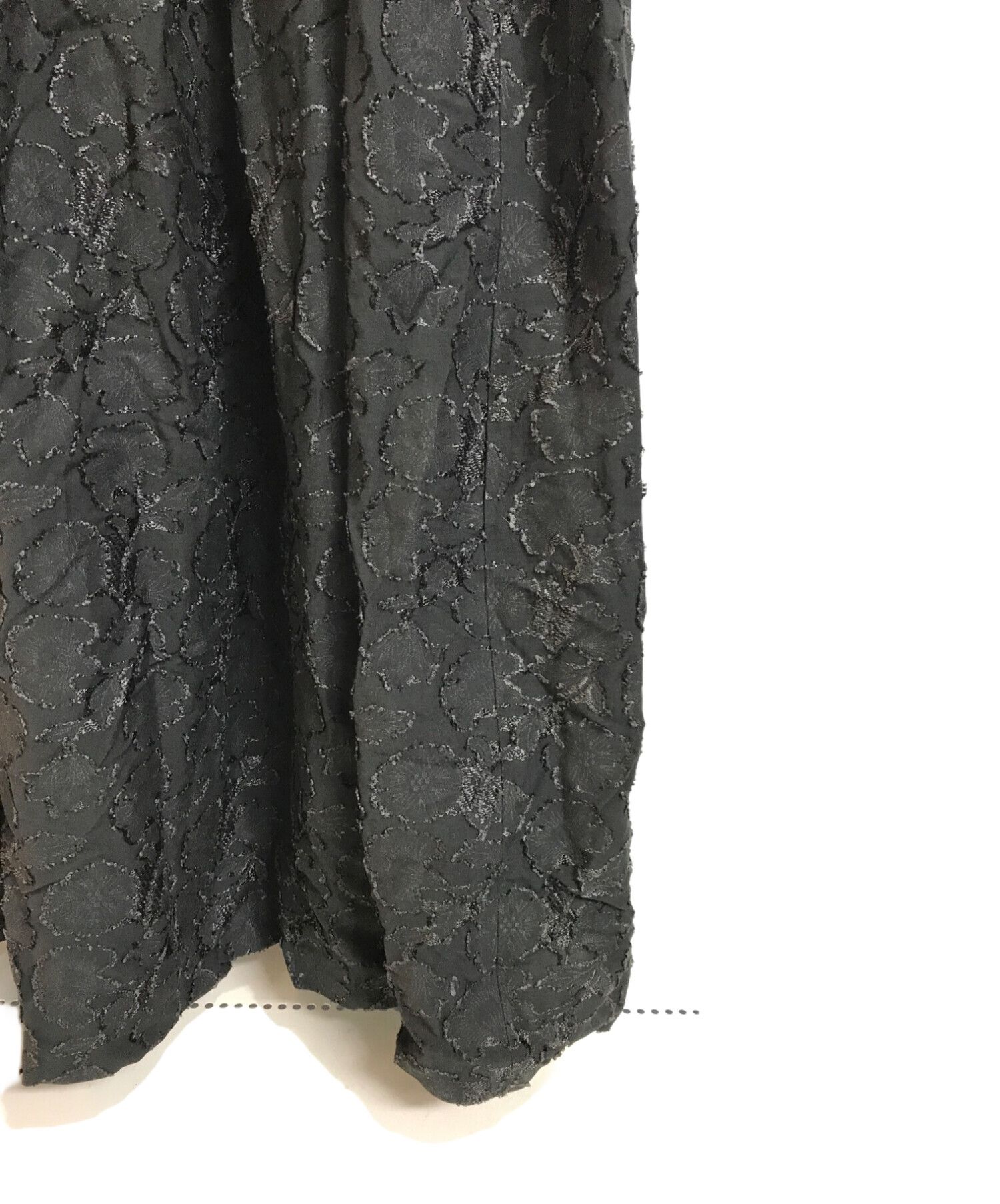 中古・古着通販】MECRE (メクル) フリル ジャガード ワンピース 