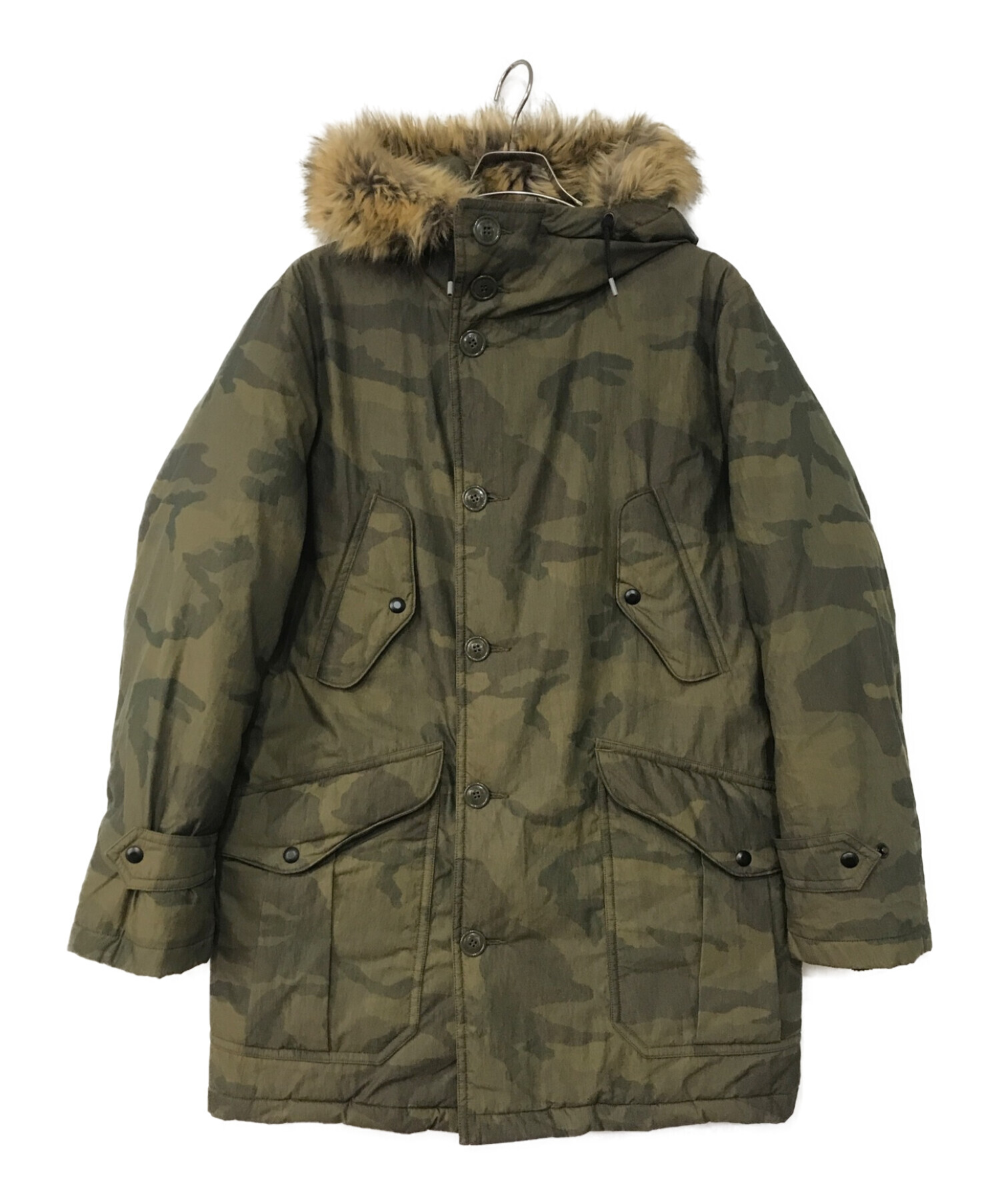 中古・古着通販】RRL (ダブルアールエル) FAUX-FUR-TRIM CAMO PARKA