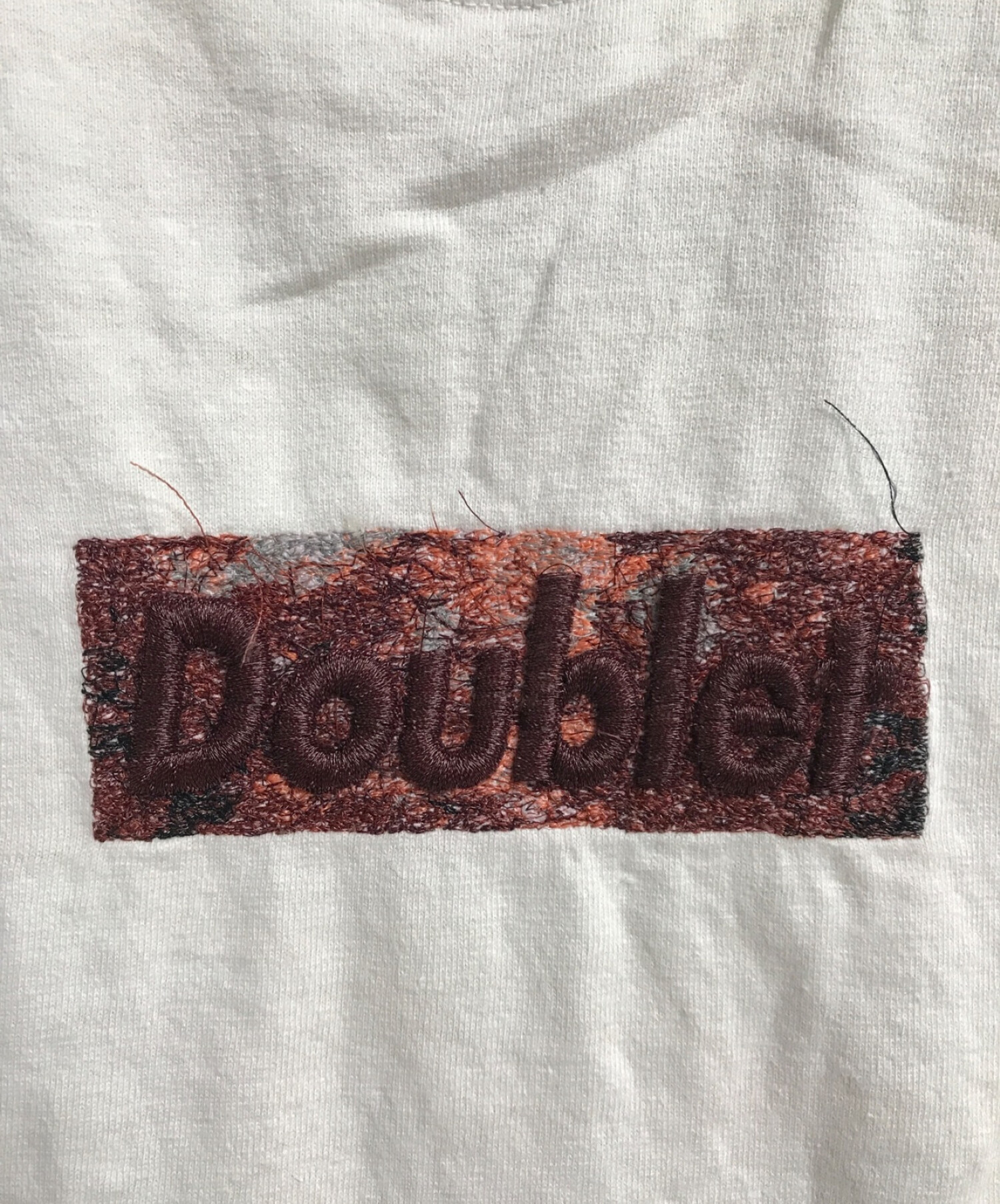 中古・古着通販】doublet (ダブレット) RUST EMBROIDERY T-SHIRT 
