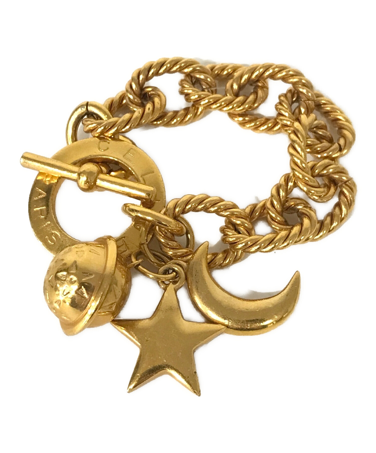 セリーヌ　ブレスレット　スターボール　ゴールド 中古・古着通販】CELINE (セリーヌ) スターボールブレスレット