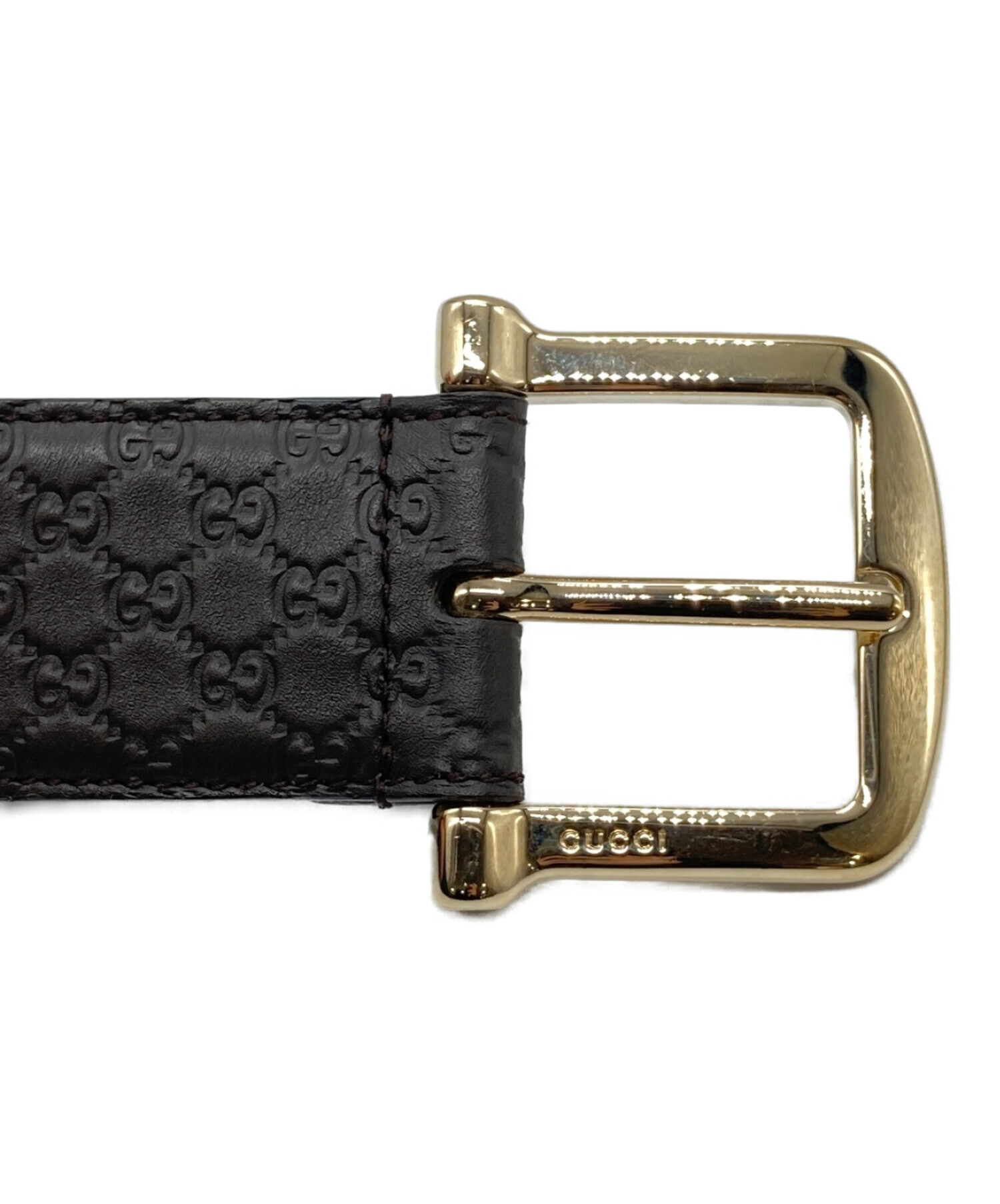 ライスター純正 新品 グッチ GUCCI ベルト マイクロ グッチシマ 