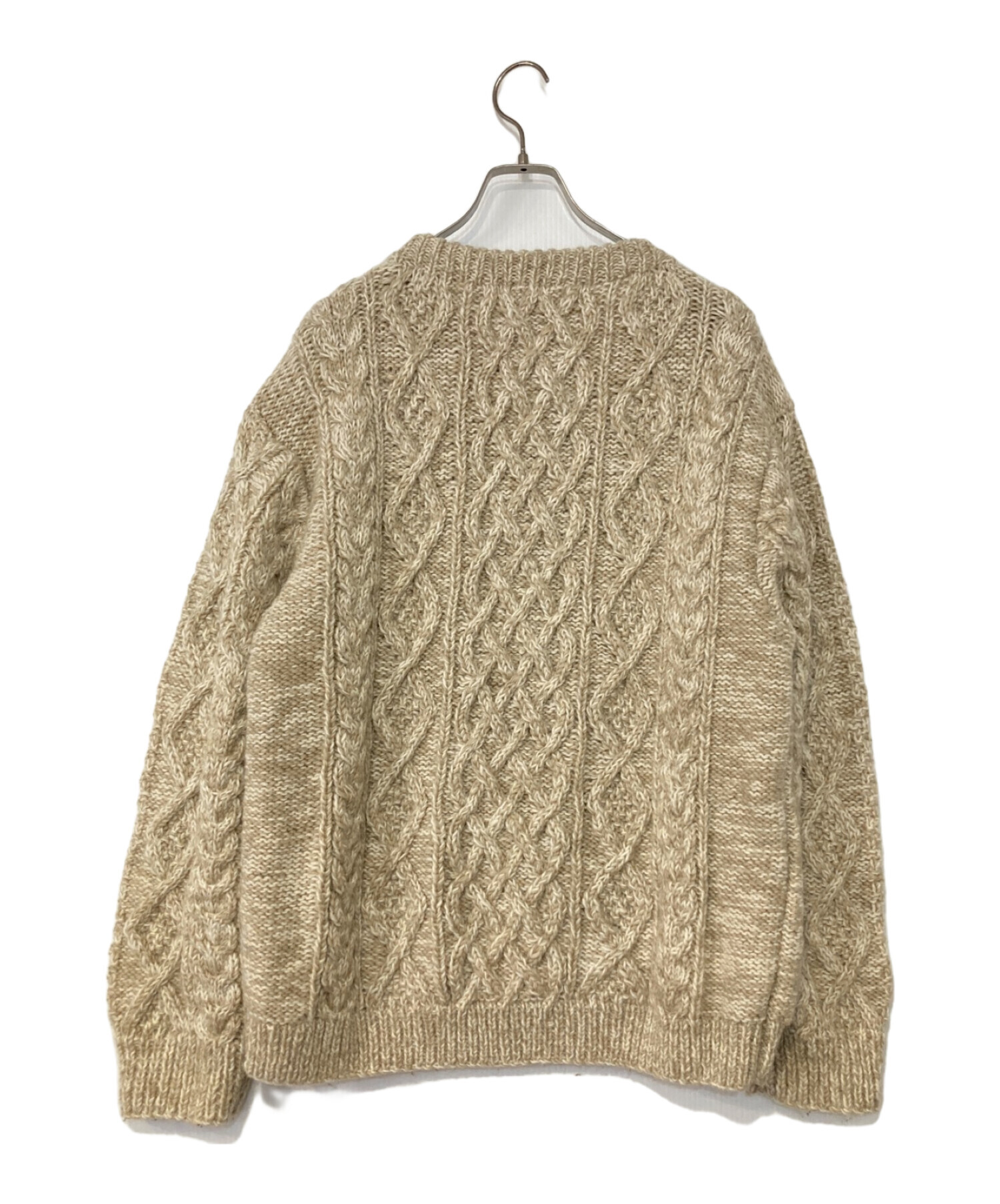 中古・古着通販】PHERROW'S (フェローズ) ケーブルニット ベージュ