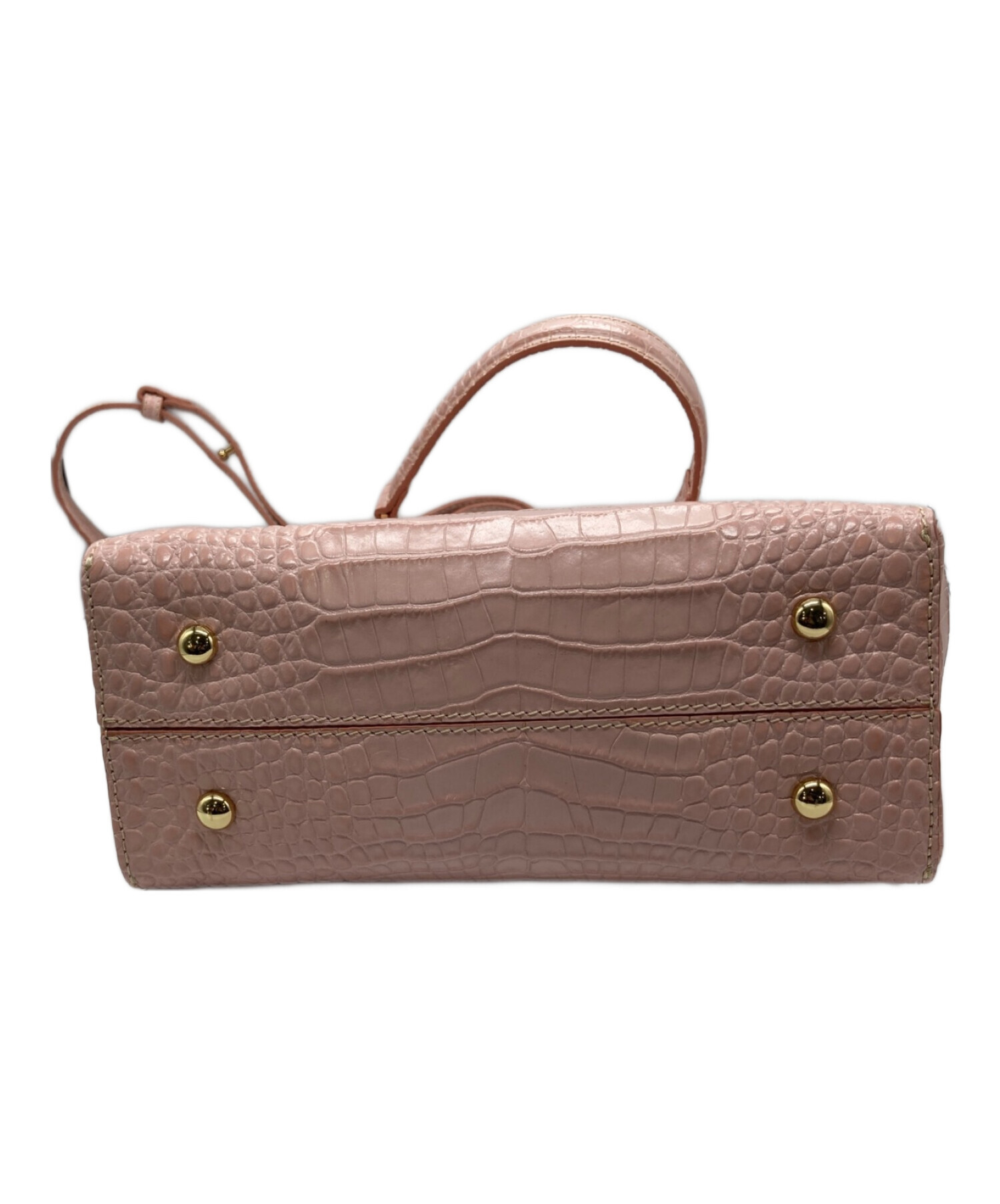 中古・古着通販】IACUCCI (イアクッチ) 型押し2WAYバッグ ピンク