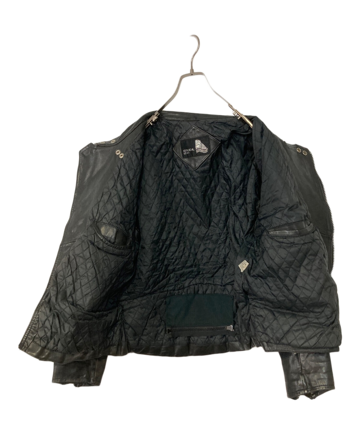 Wilhelm Krawehl】本革 パデッドライダースジャケットS-2964 【中古  