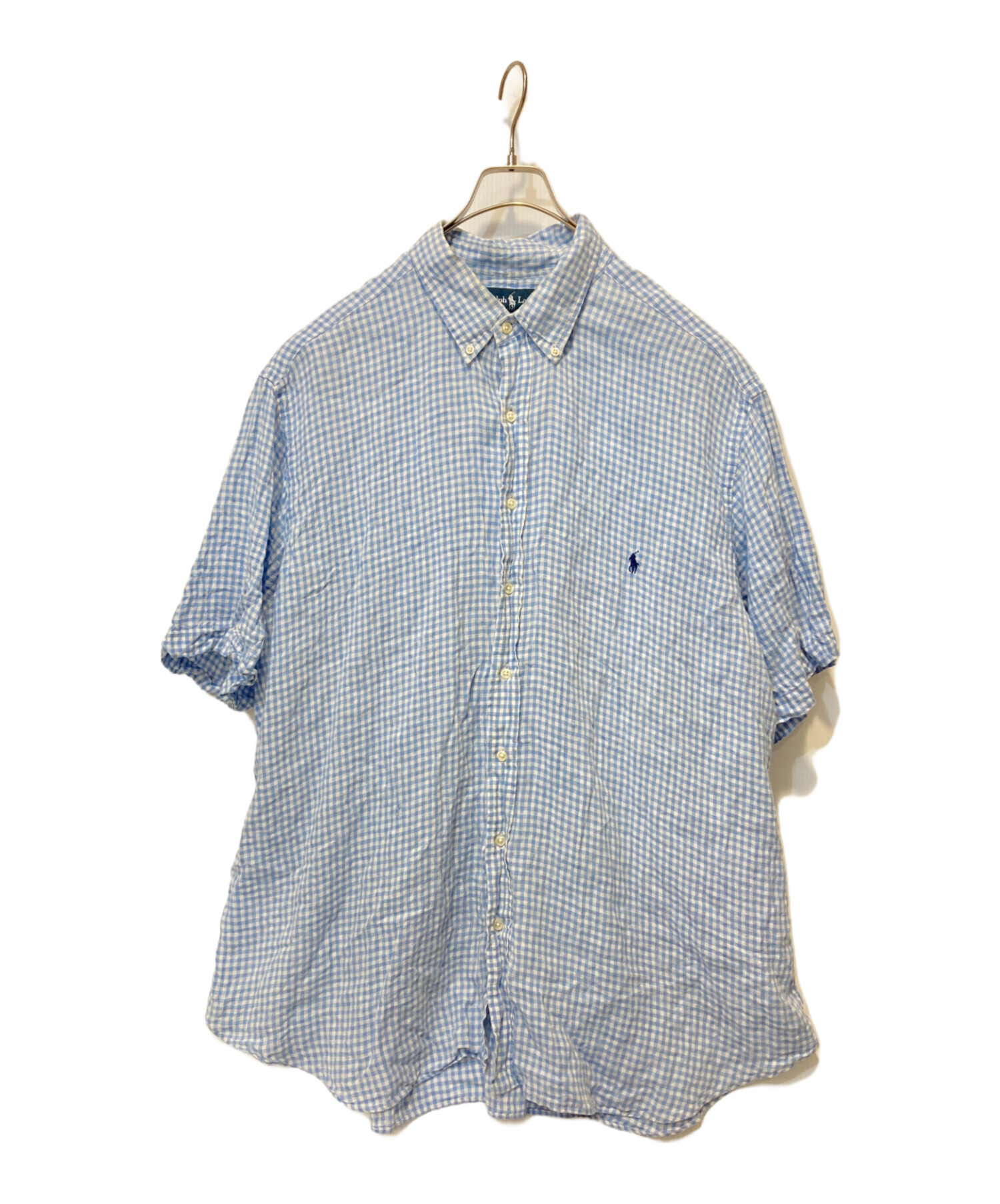 中古・古着通販】RALPH LAUREN (ラルフローレン) リネンギンガム 
