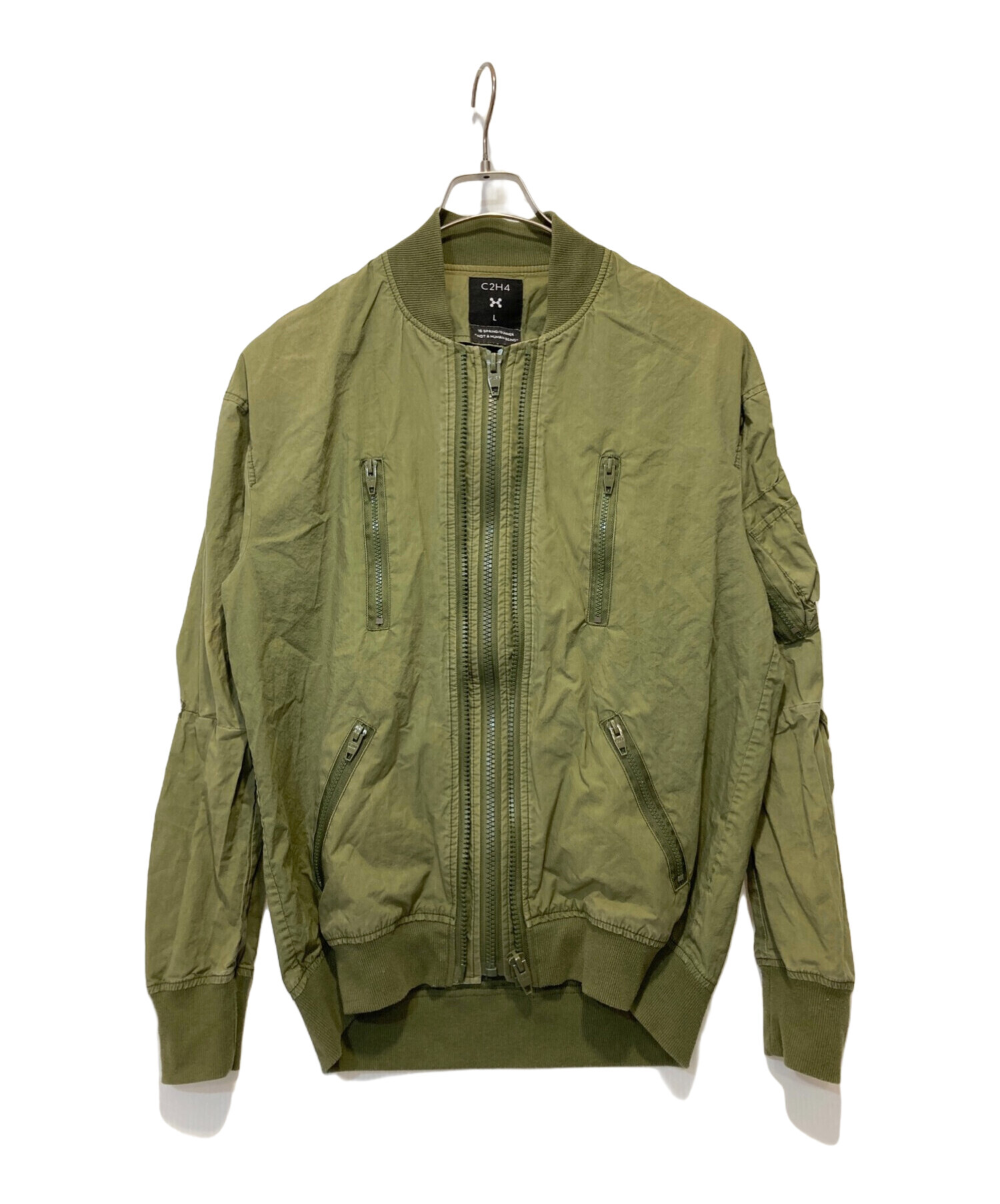 中古・古着通販】C2H4 (シーツーエイチフォー) ジップアップ 中古・古着通販】C2H4 (シーツーエイチフォー) ジップアップ