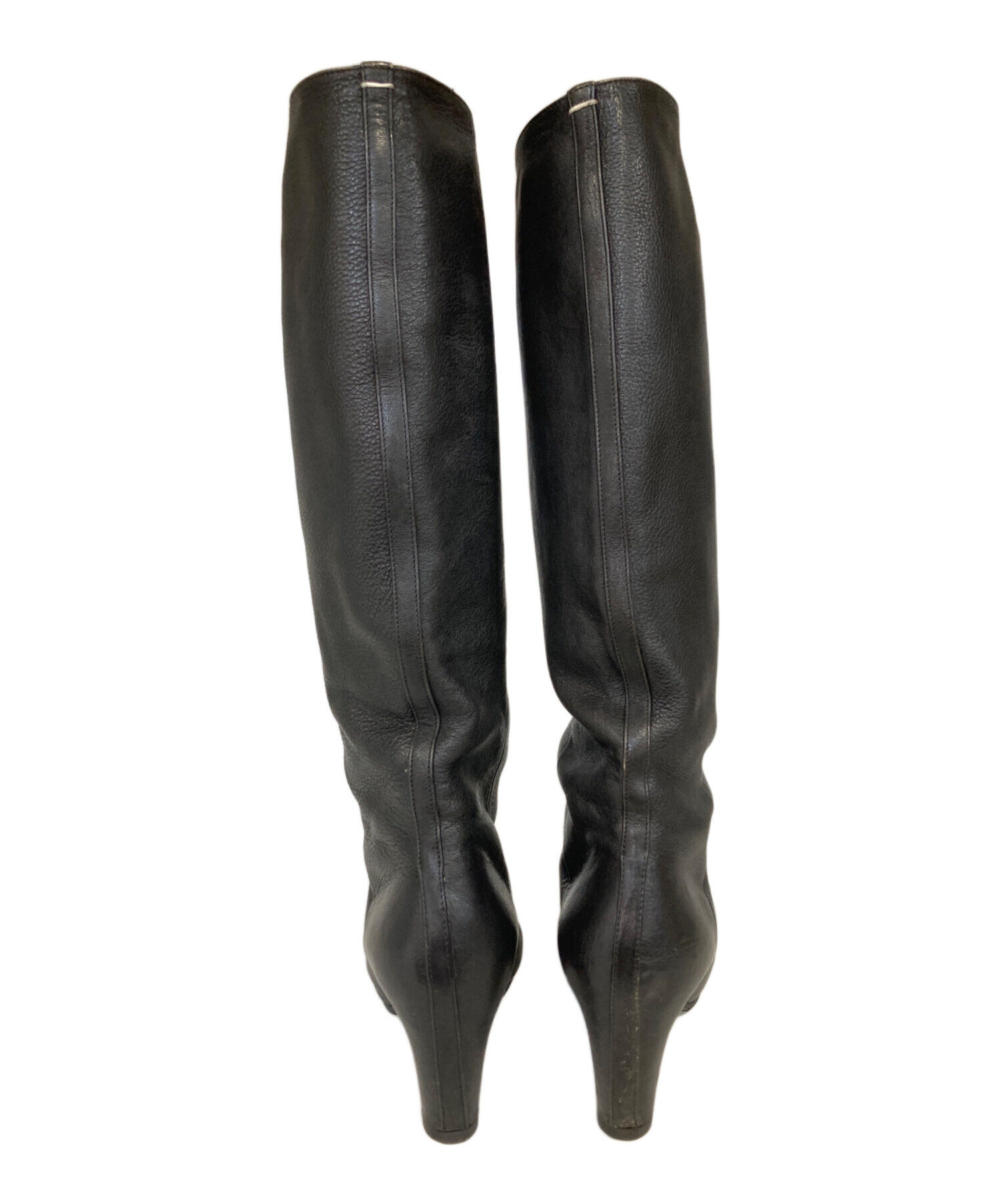 マルジェラロングレザーブーツサイズ37 中古・古着通販】Maison Margiela (メゾンマルジェラ) レザー