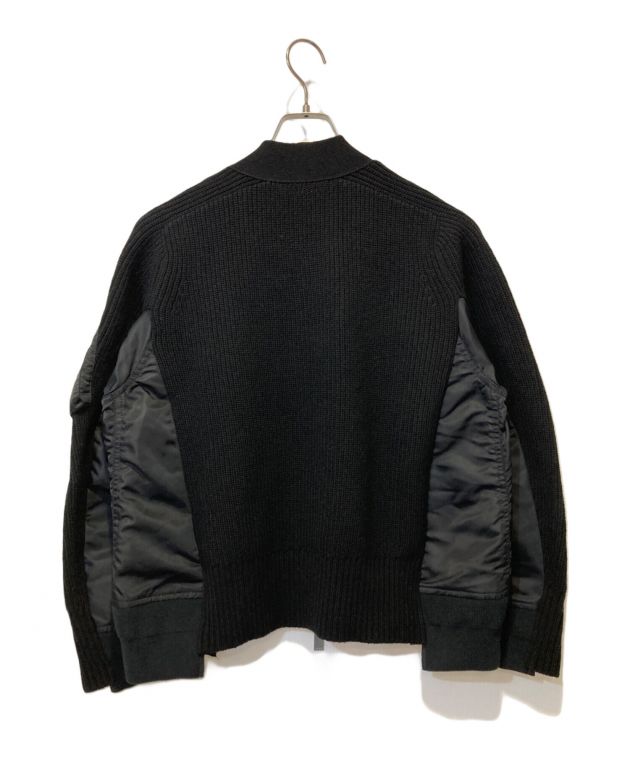中古・古着通販】sacai (サカイ) Wool Knit x Nylon Twill Cardigan