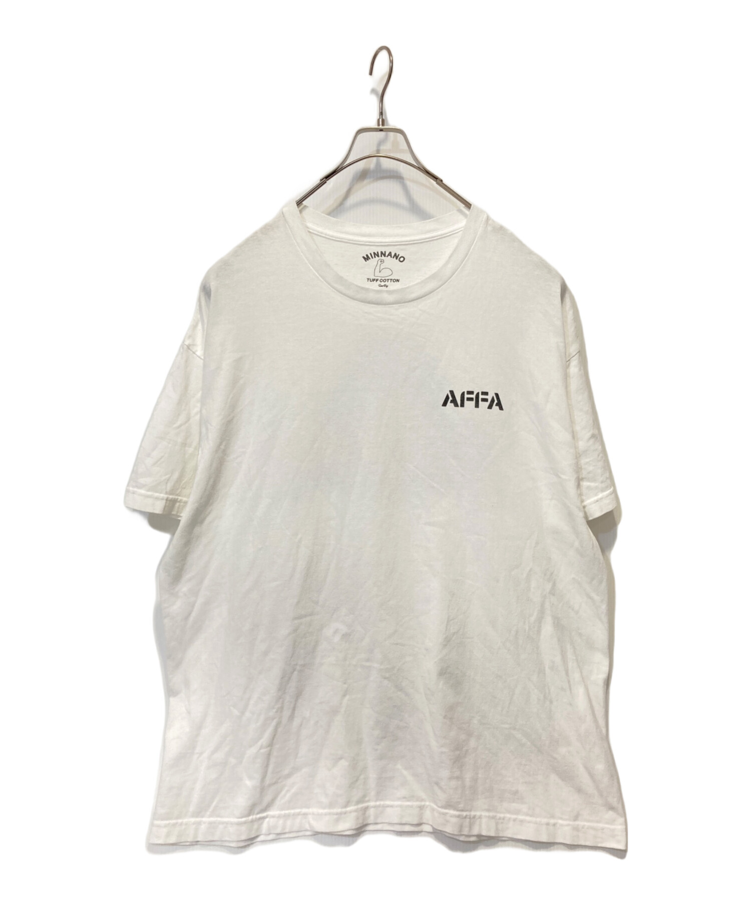 中古・古着通販】MIN-NANO (ミンナノ) AFFA Tee ホワイト サイズ:Too 