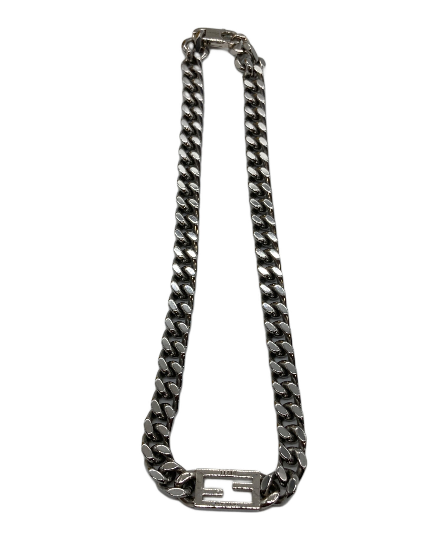 中古・古着通販】FENDI (フェンディ) バゲットネックレス シルバー 