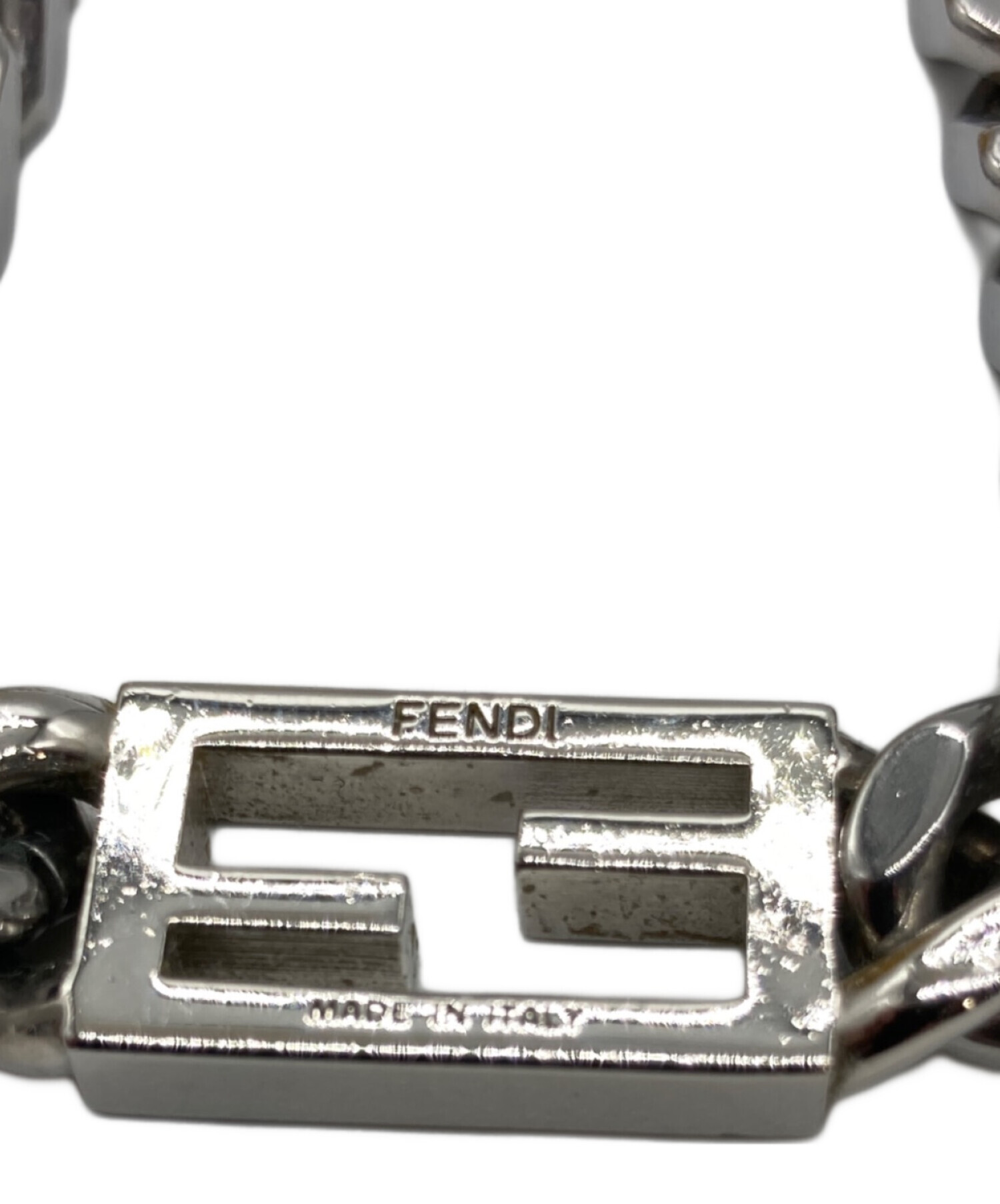 中古・古着通販】FENDI (フェンディ) バゲットネックレス シルバー 