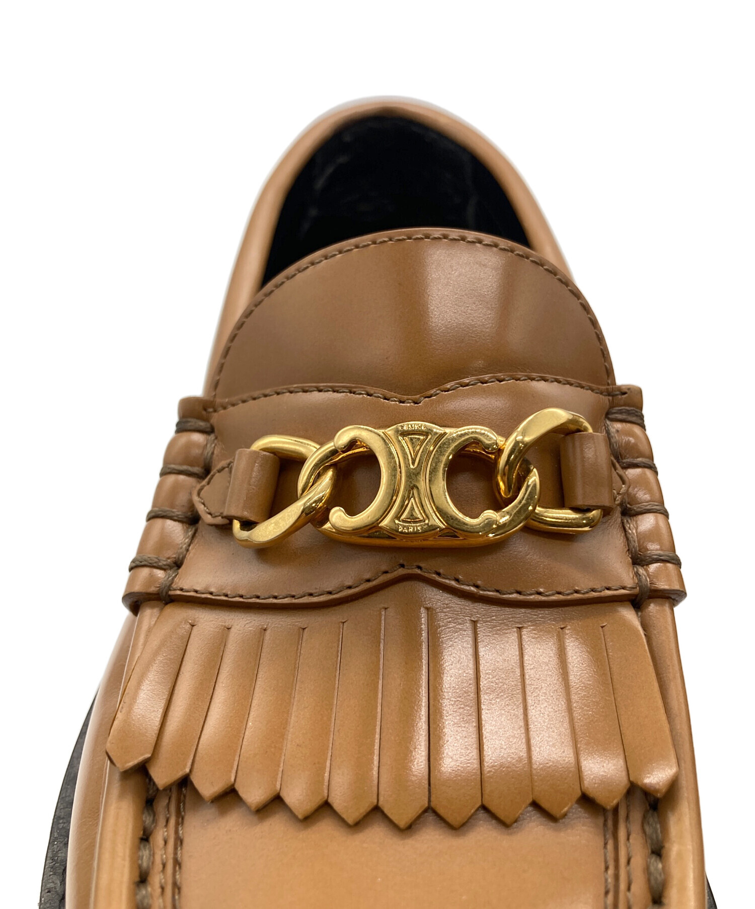 中古・古着通販】CELINE (セリーヌ) マーガレットローファー ブラウン